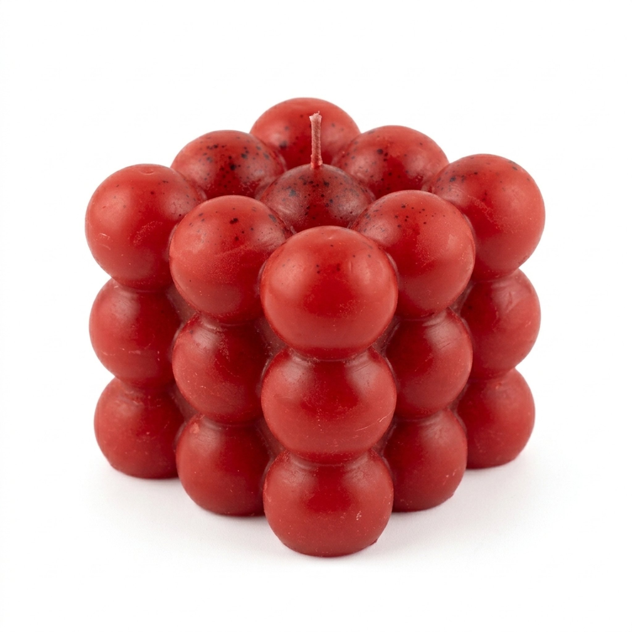 Red Bubble Cube Decorative sented Candle with rose fragrance 2