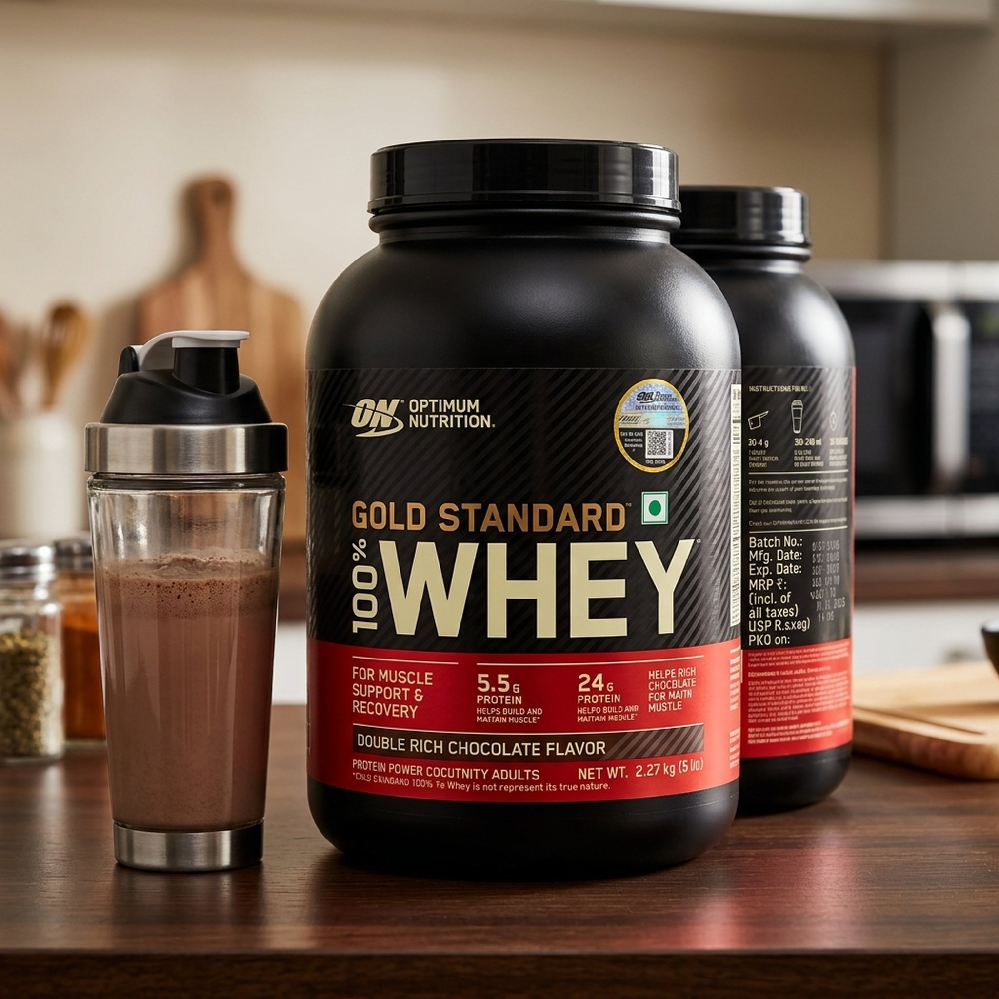 On gold sta Double Rich Chocolate Whey Protein Powder