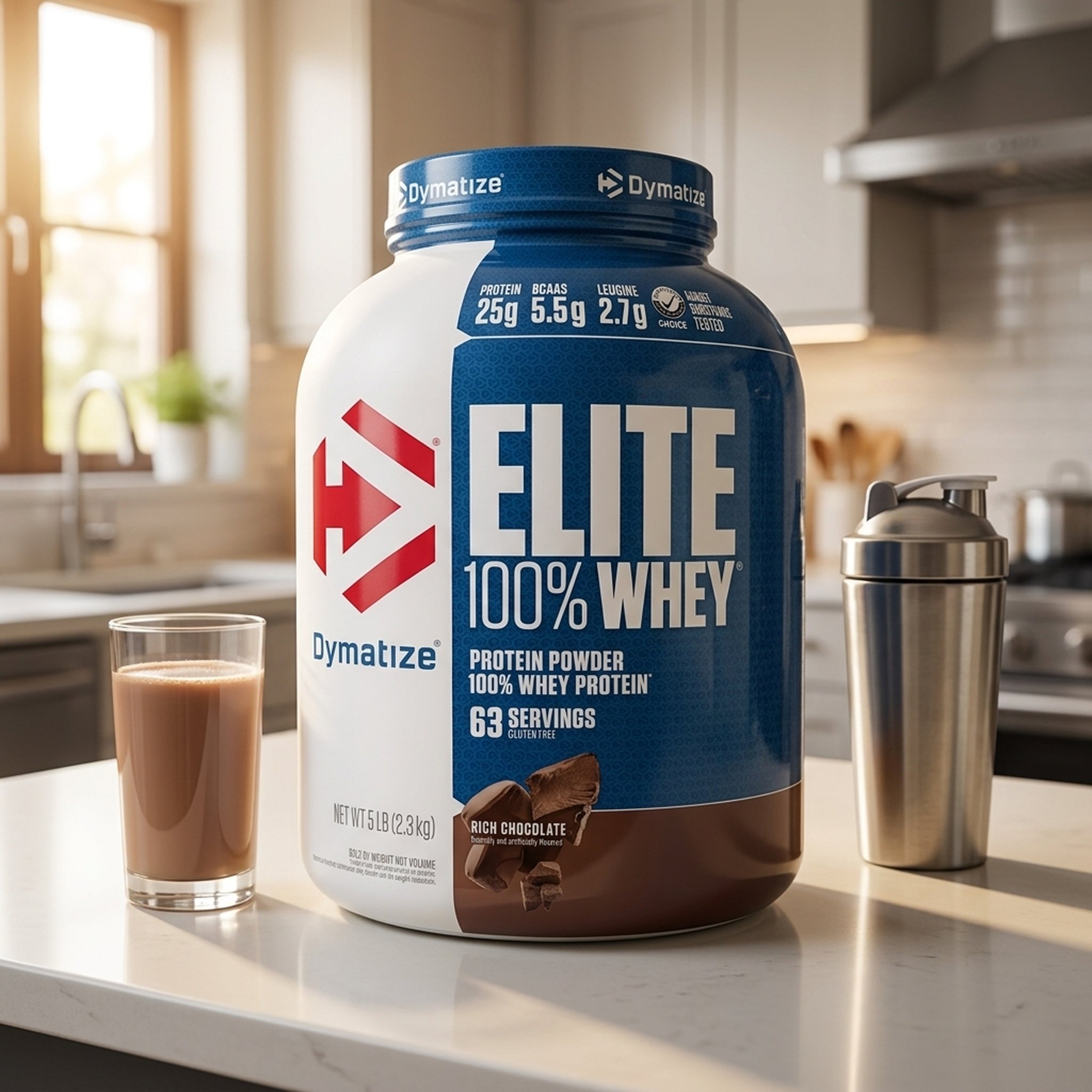 Dymatize elite whey Rich Chocolate Whey Protein Powder