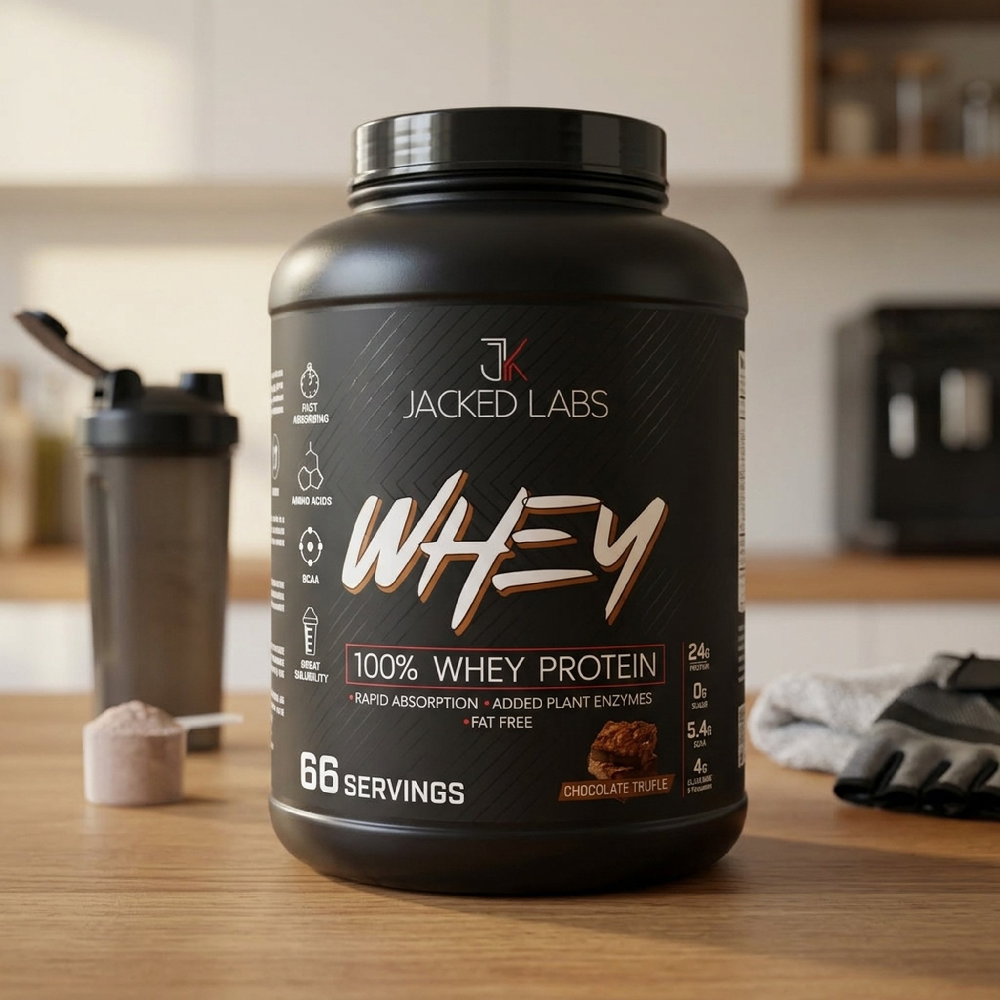 Buyceps Large Black Whey Protein Supplement