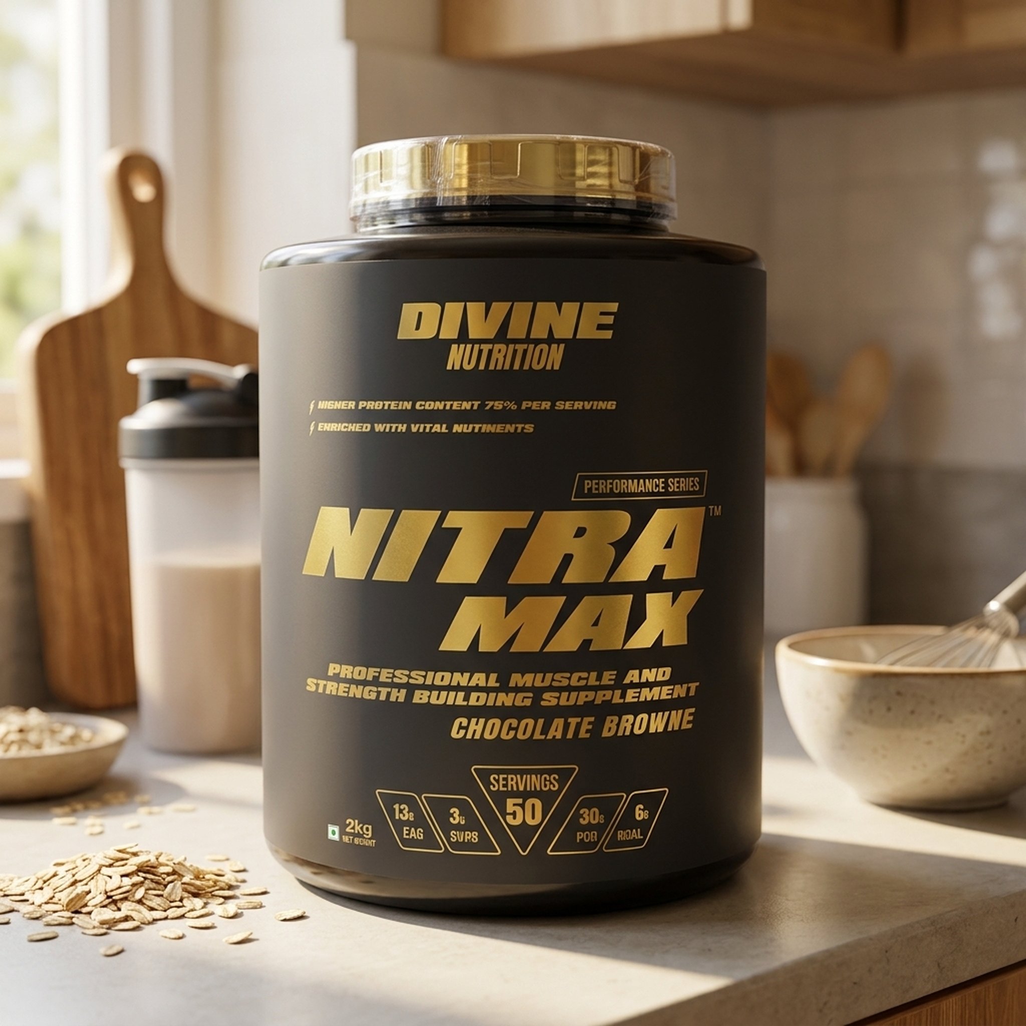 Buyceps Chocolate Brownie Muscle Building Protein Powder