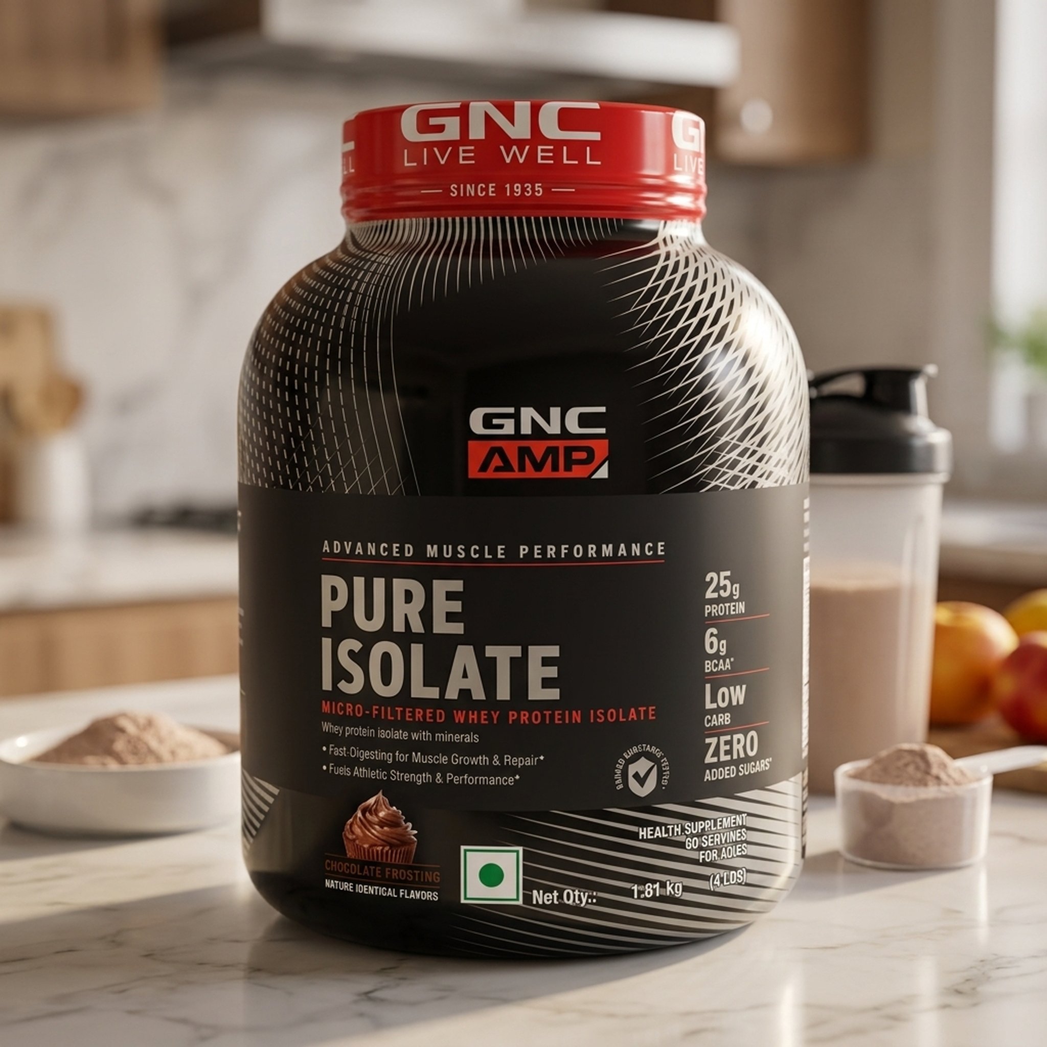 Gnc  Pure Isolate Chocolate Flavored Protein Powder