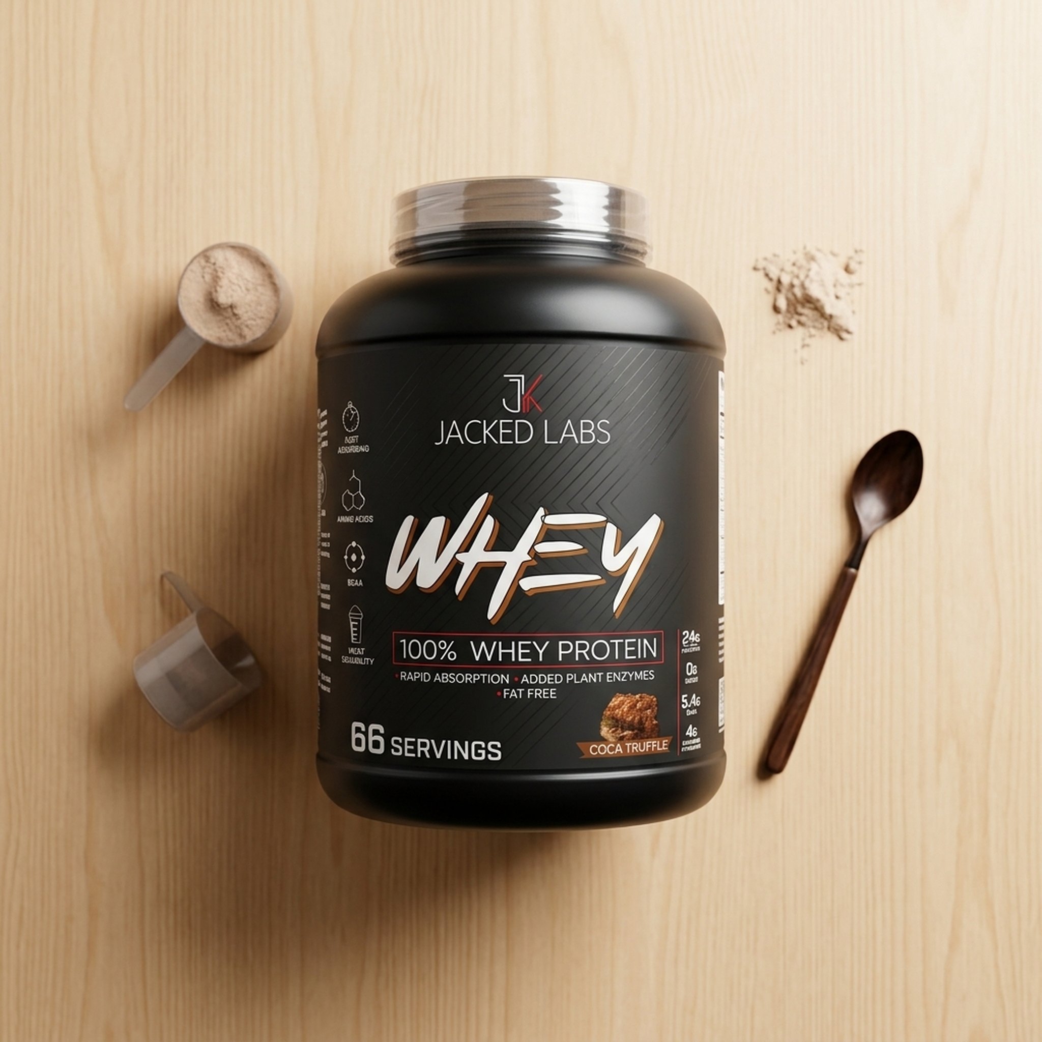 Buyceps Large Black Whey Protein Supplement 5