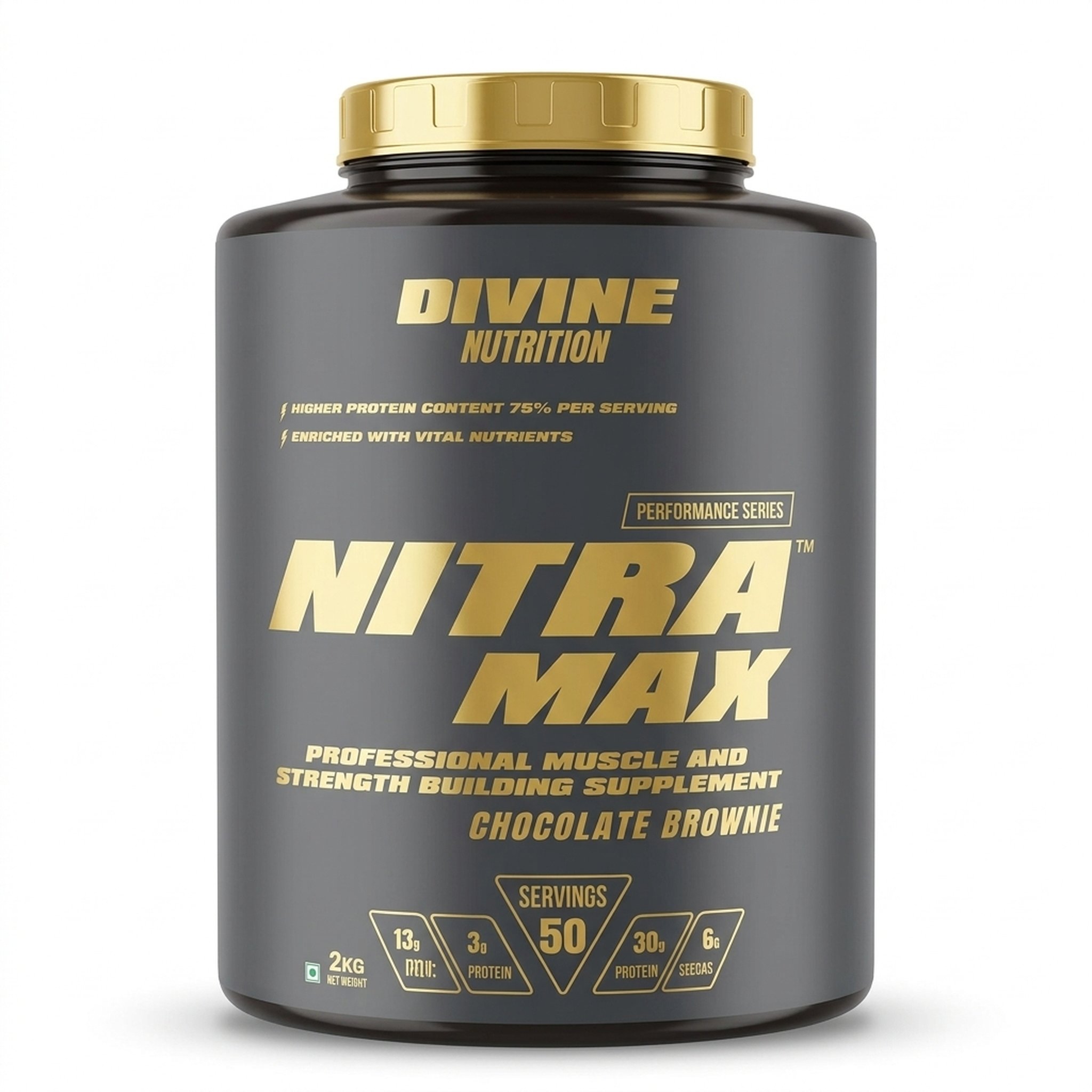 Buyceps Chocolate Brownie Muscle Building Protein Powder 2