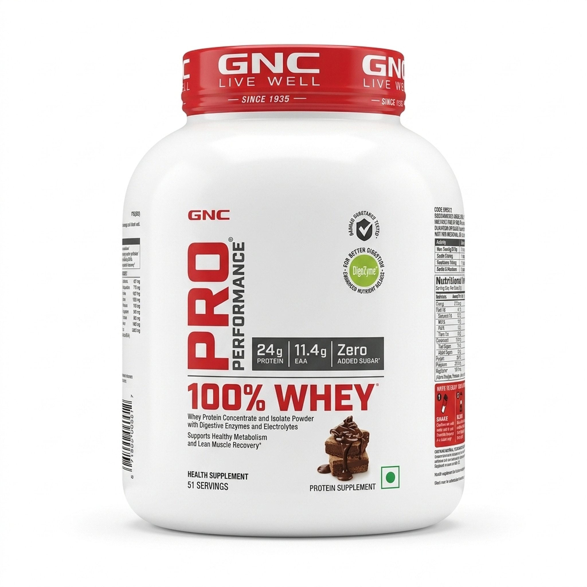 Gnc Chocolate Flavored Whey Protein Powder 2