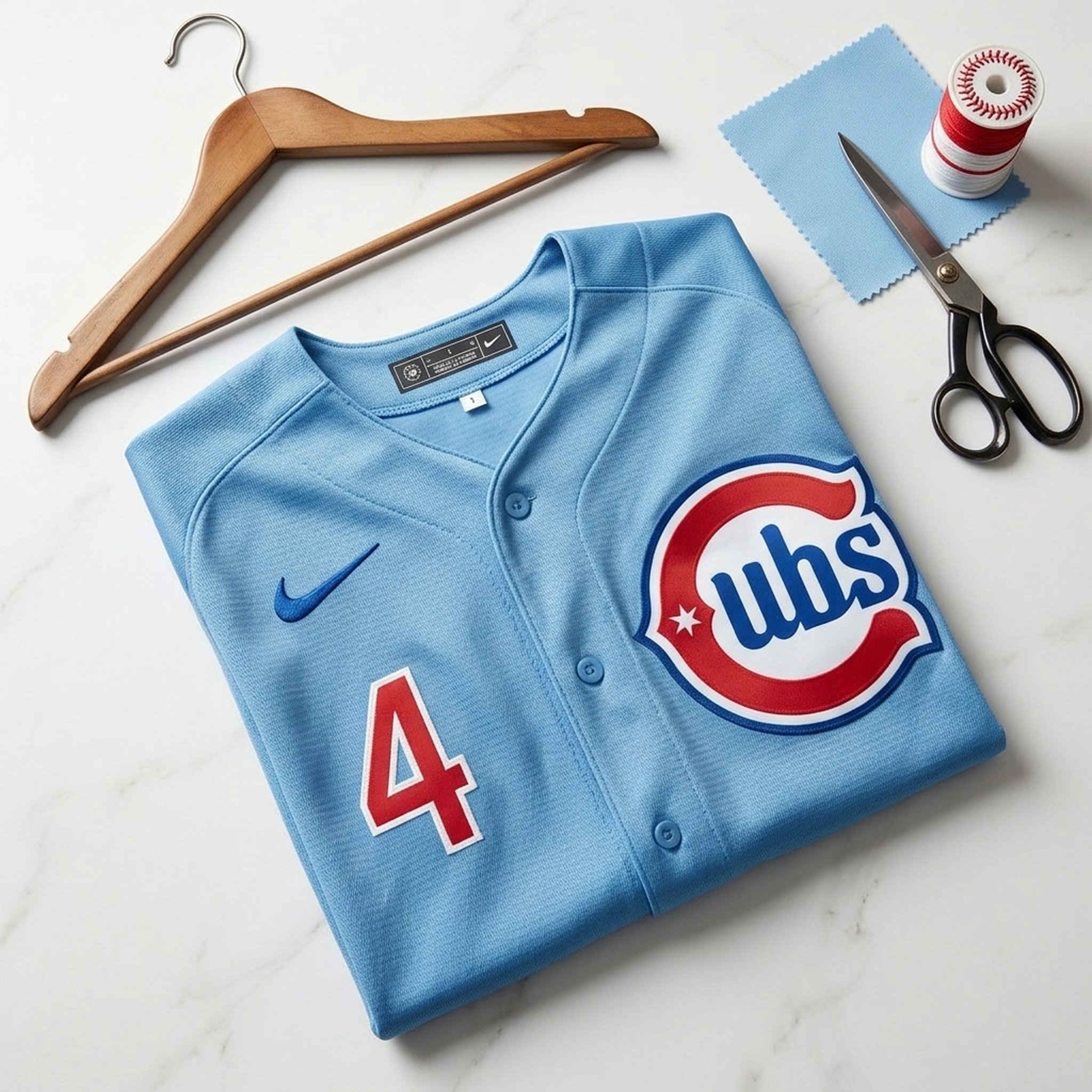 Baseball Men's Light Blue Sports Jersey 5
