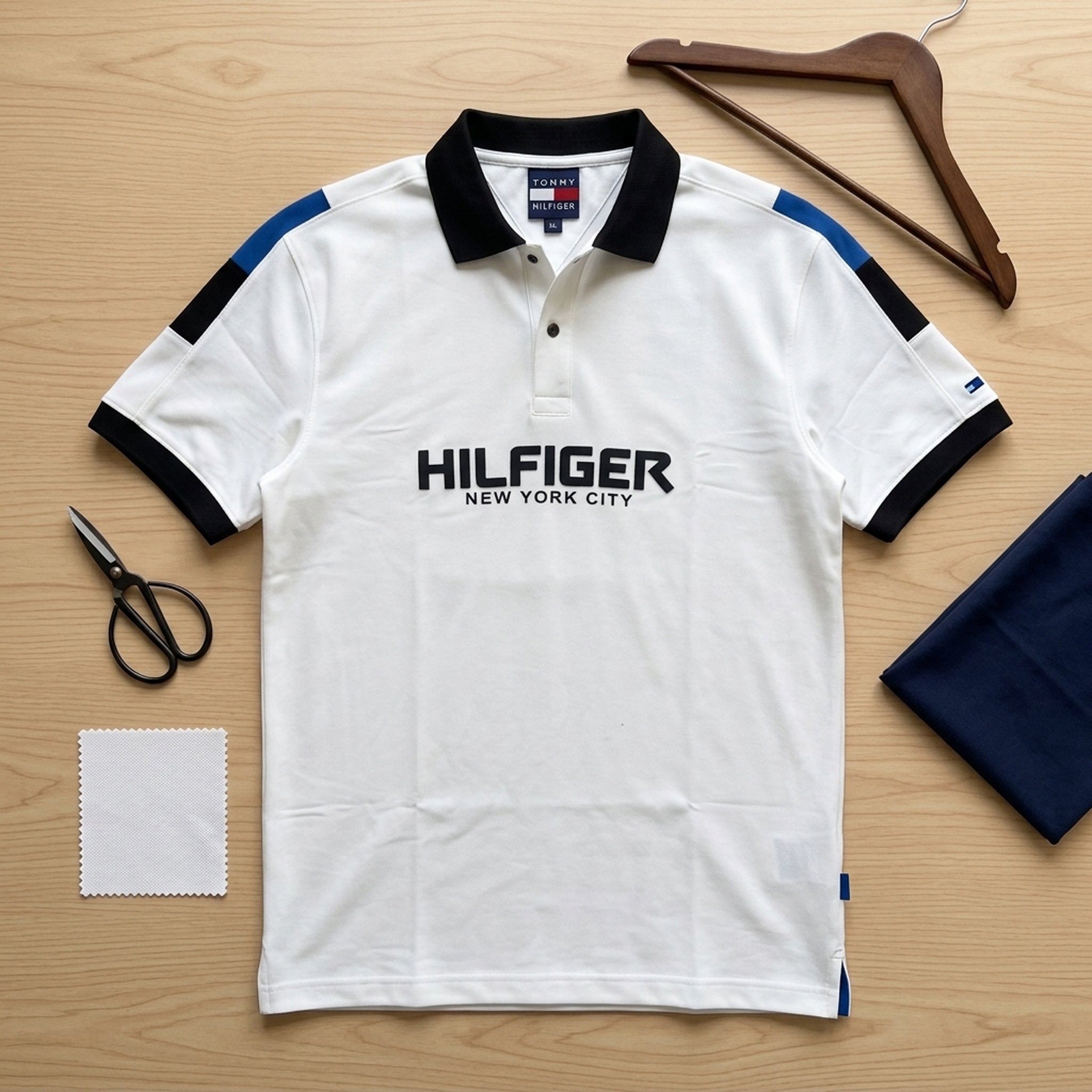 Nox18 Men's White Contrast Polo T-Shirt 4