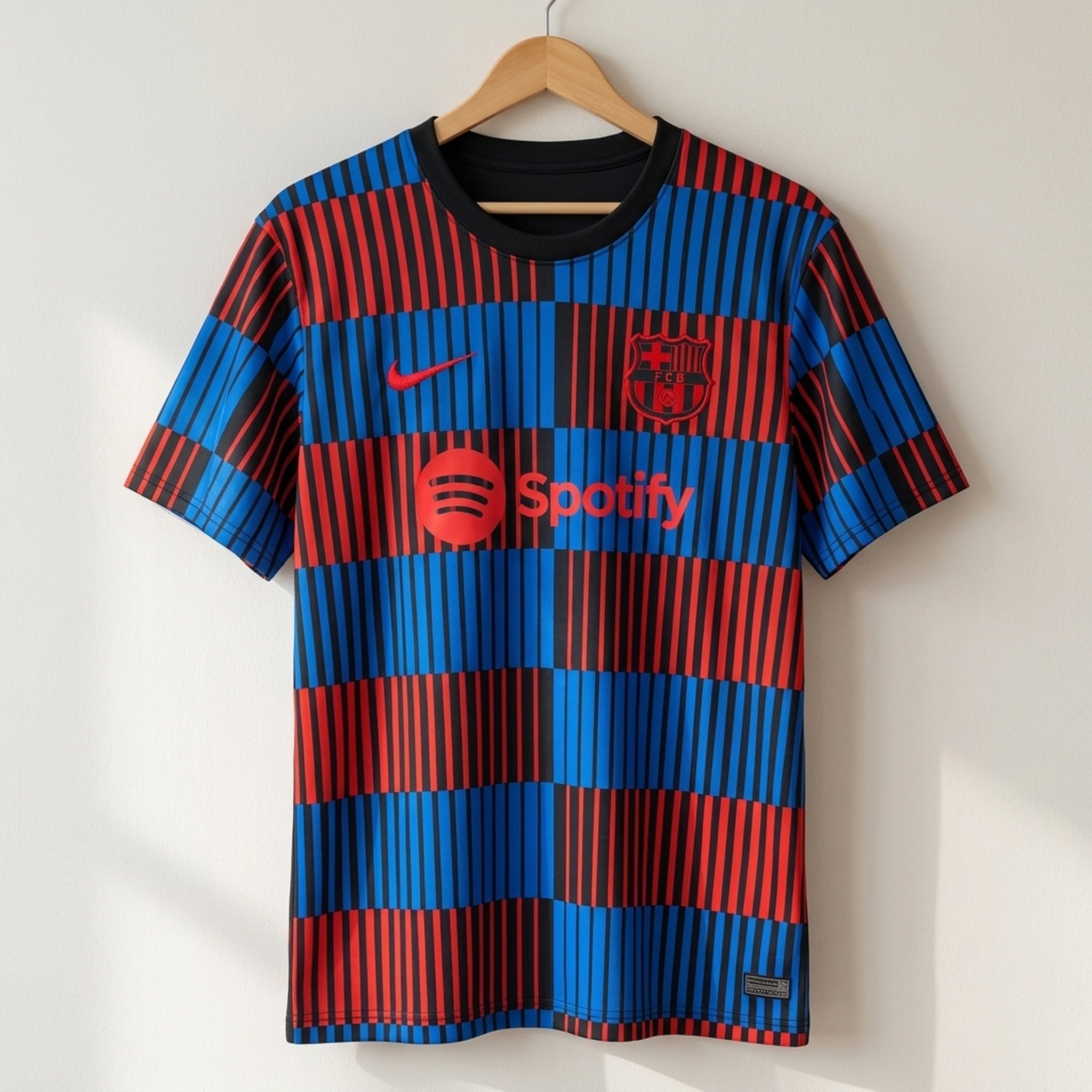 FCB jersey Striped Performance T-Shirt