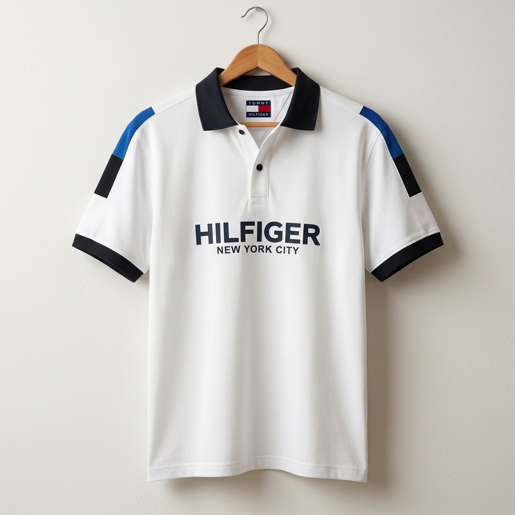 Nox18 Men's White Contrast Polo T-Shirt 3