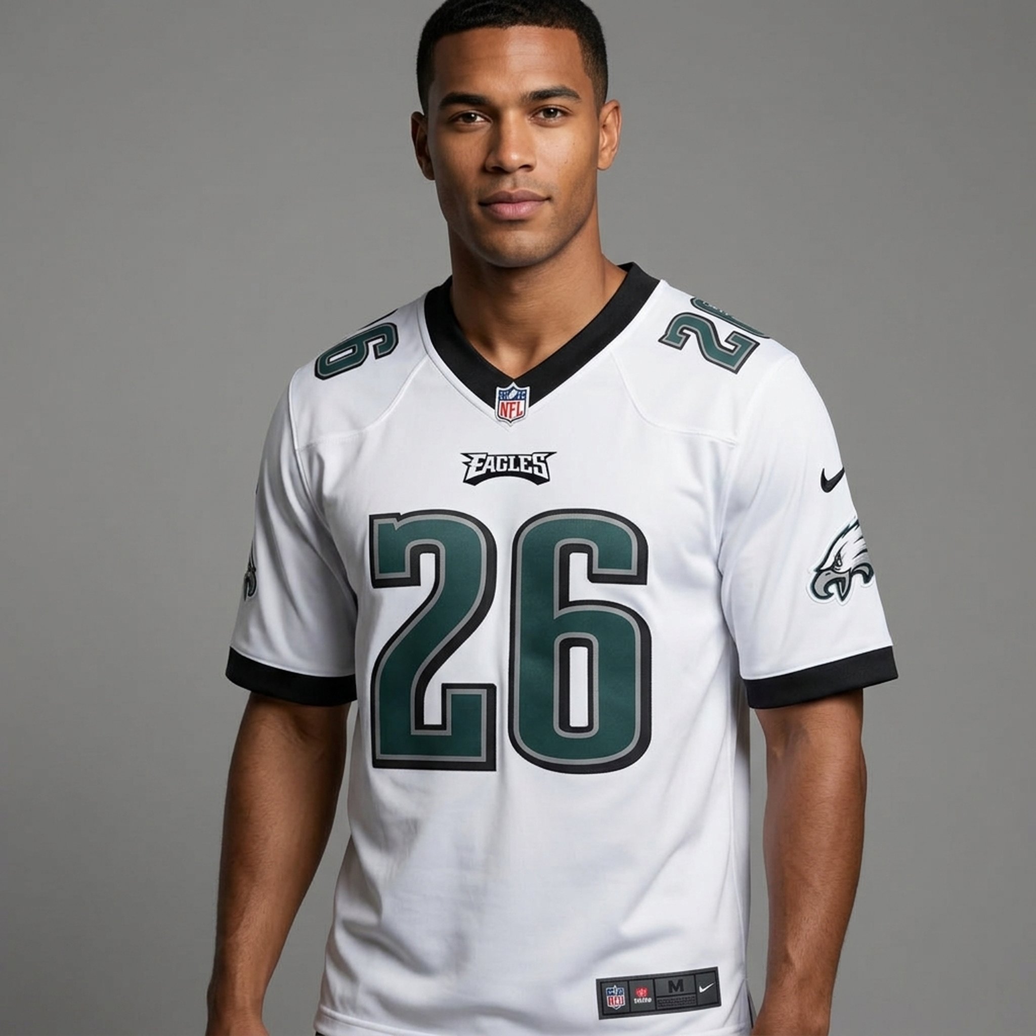 NFL Big size  White Half  Sleeve Sports Jersey