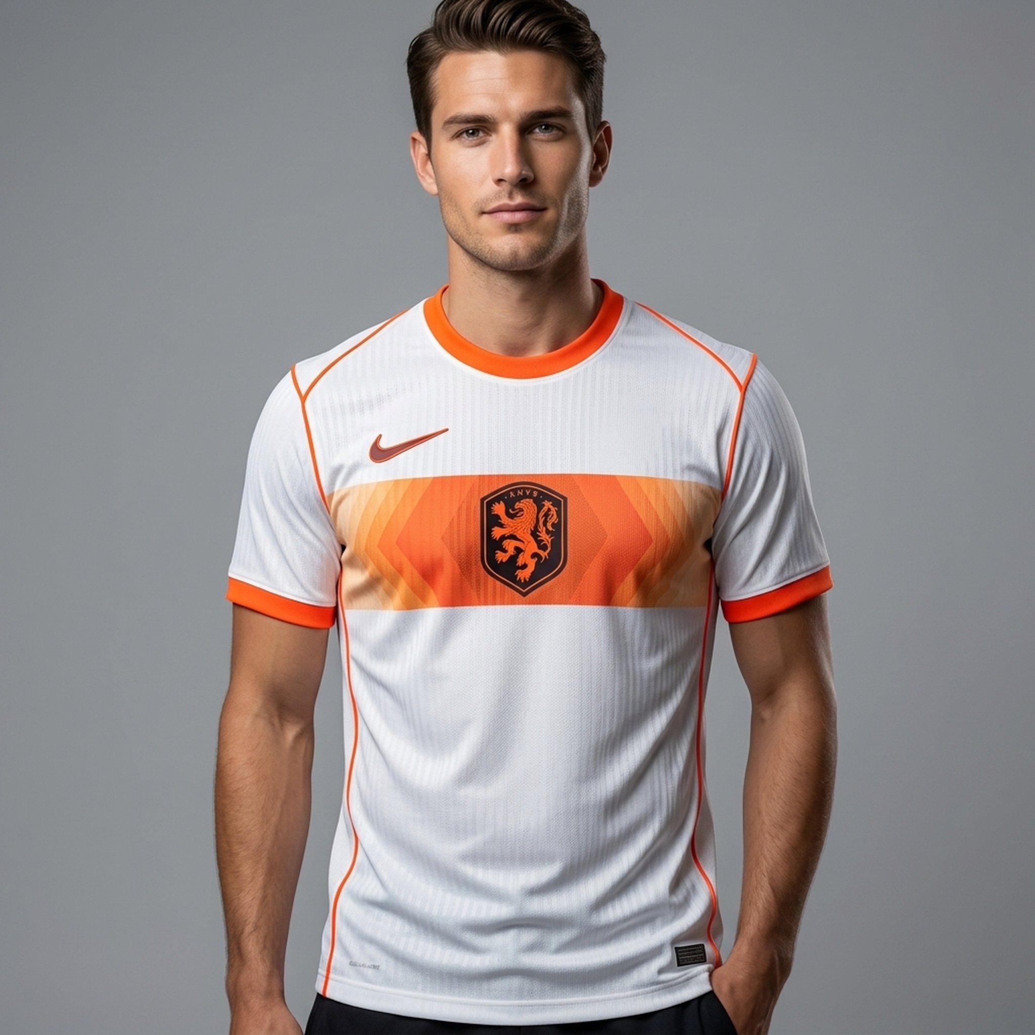 Netherland player version White Orange Performance T-Shirt