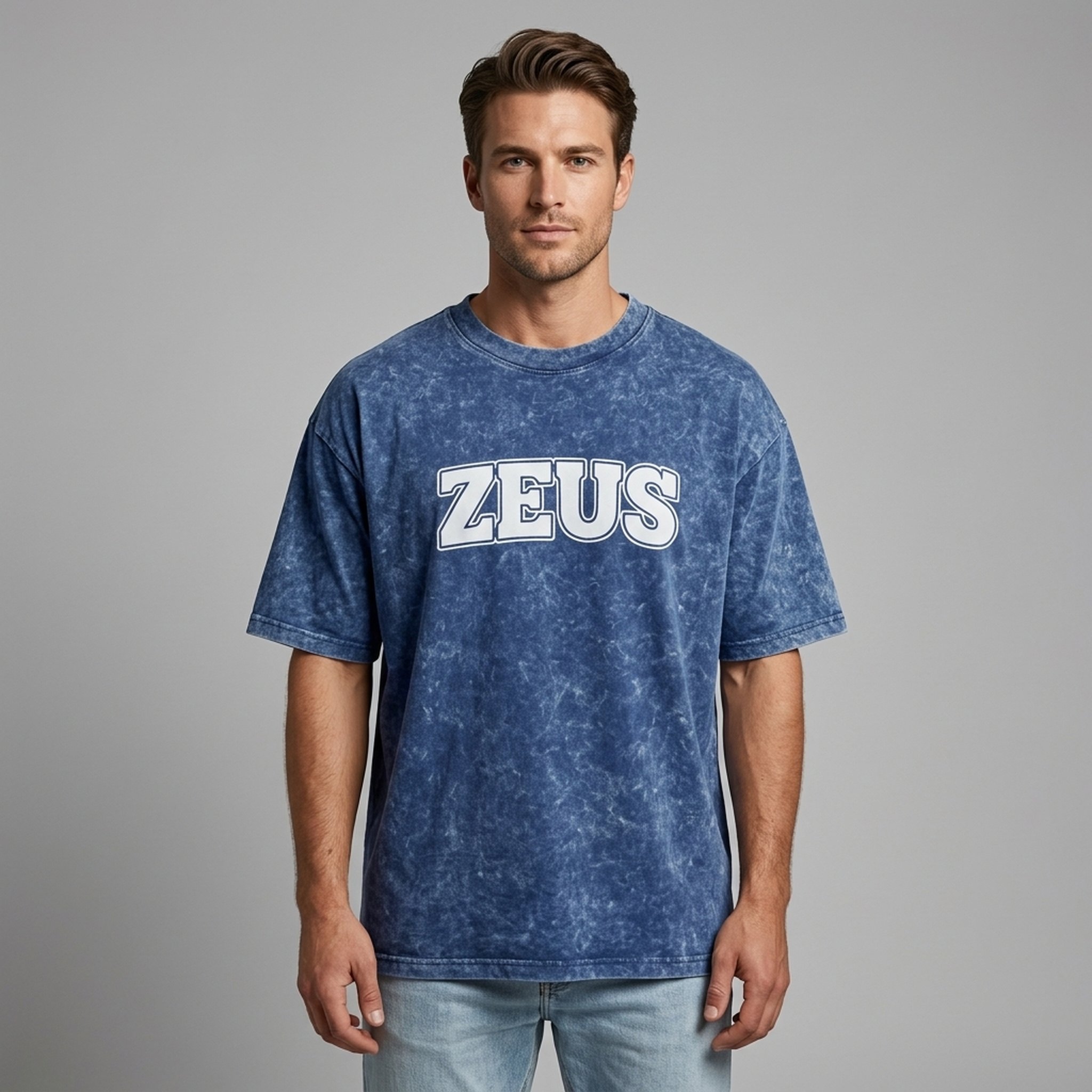 Nox18 Men's Purple Washed Graphic T-Shirt
