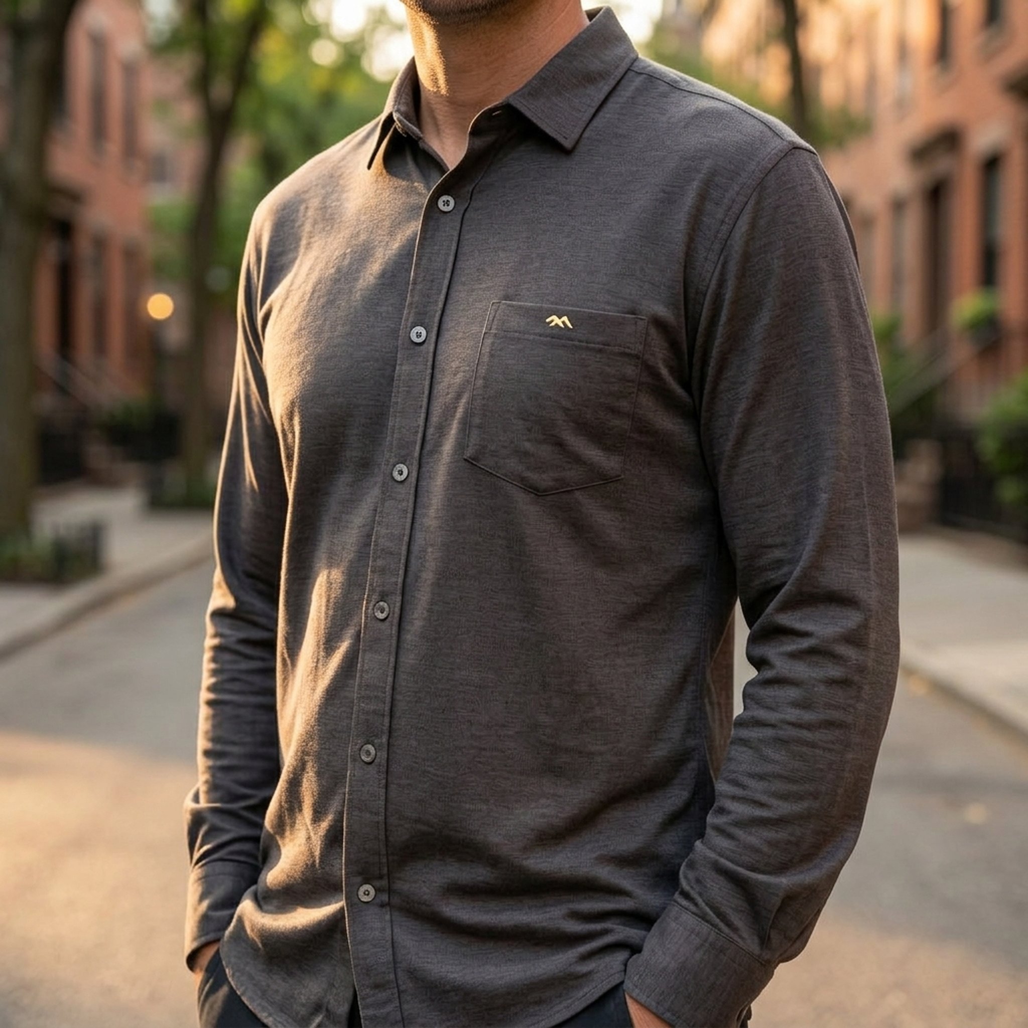 Nox18 Men's Coffee color Casual Shirt 4