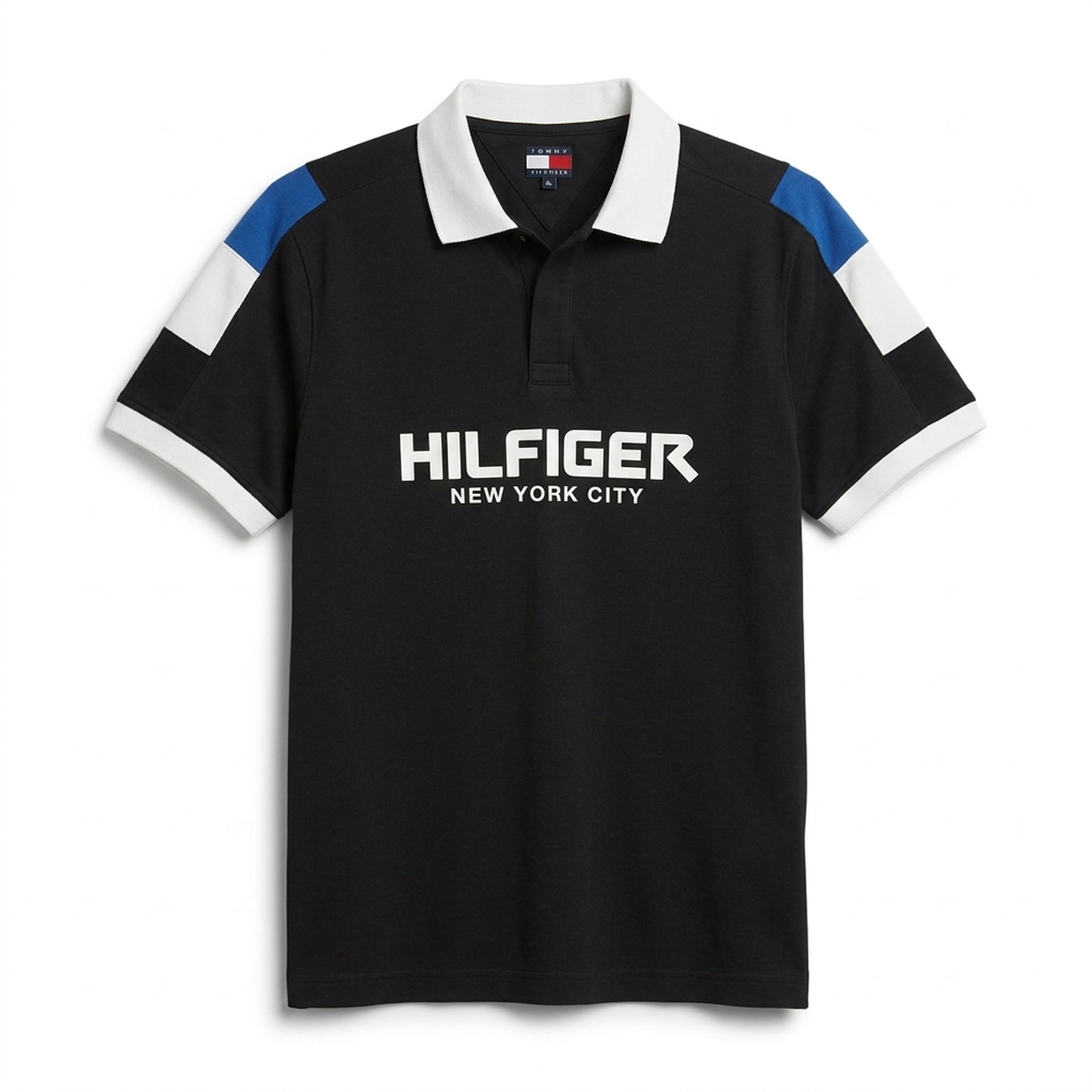 Nox18 Men's Black Striped Polo T-Shirt 2