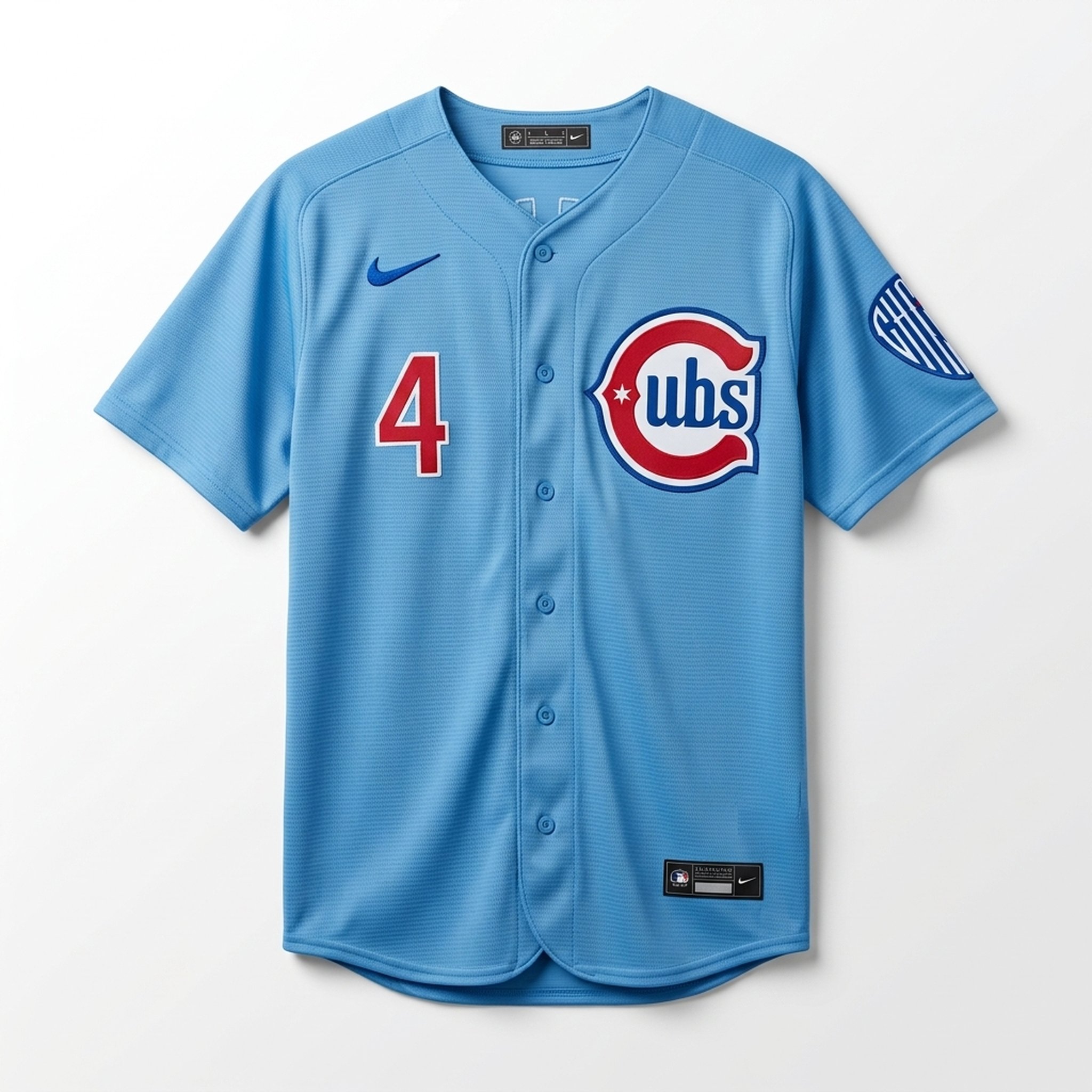 Baseball Men's Light Blue Sports Jersey 3