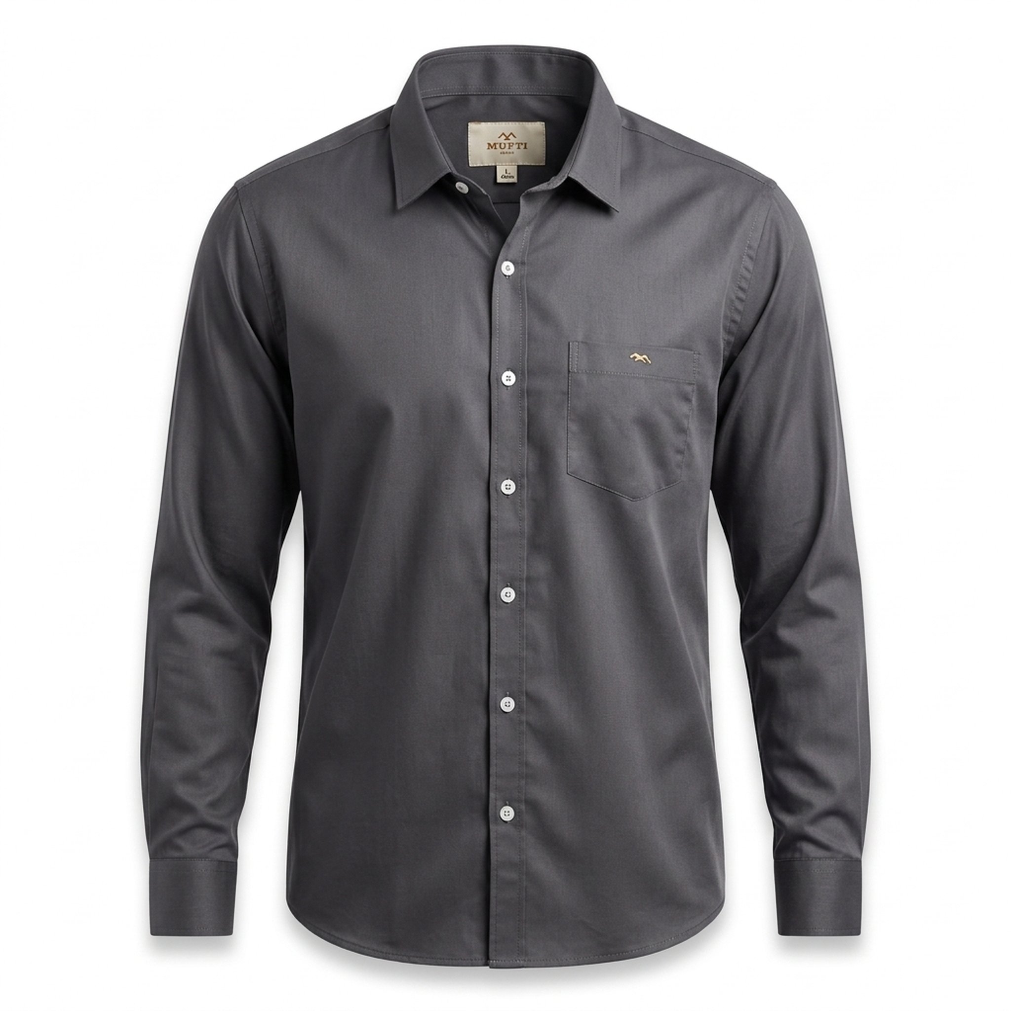 Nox18 Men's Dark Grey Casual Shirt 4