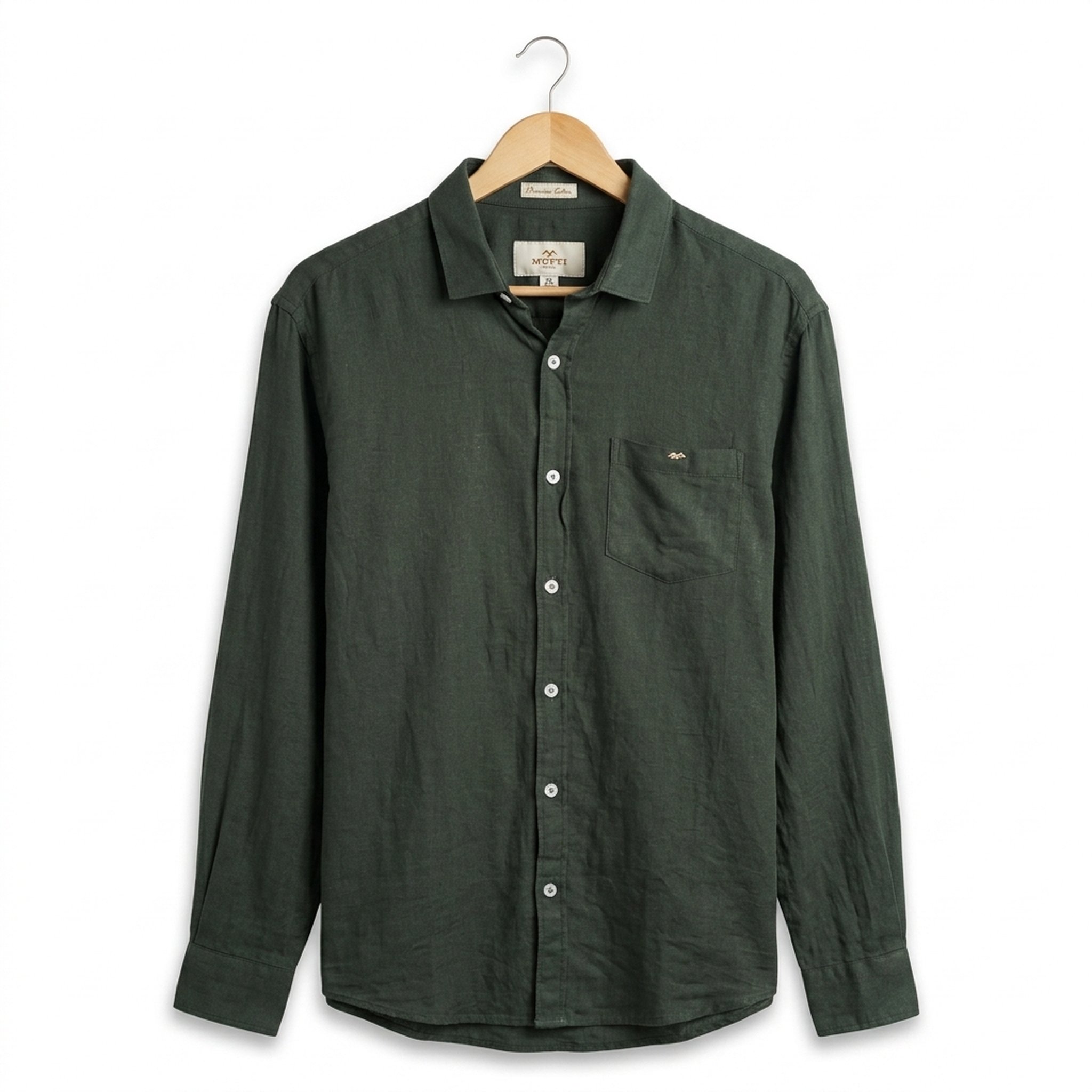 Nox18 Men's Bottle Green Full Sleeve Shirt 2
