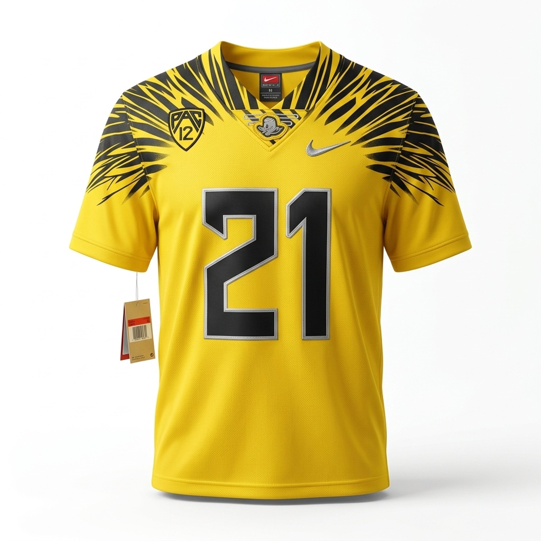 NFL  Freeman Yellow  Numbered Short Sleeve Sports Jersey