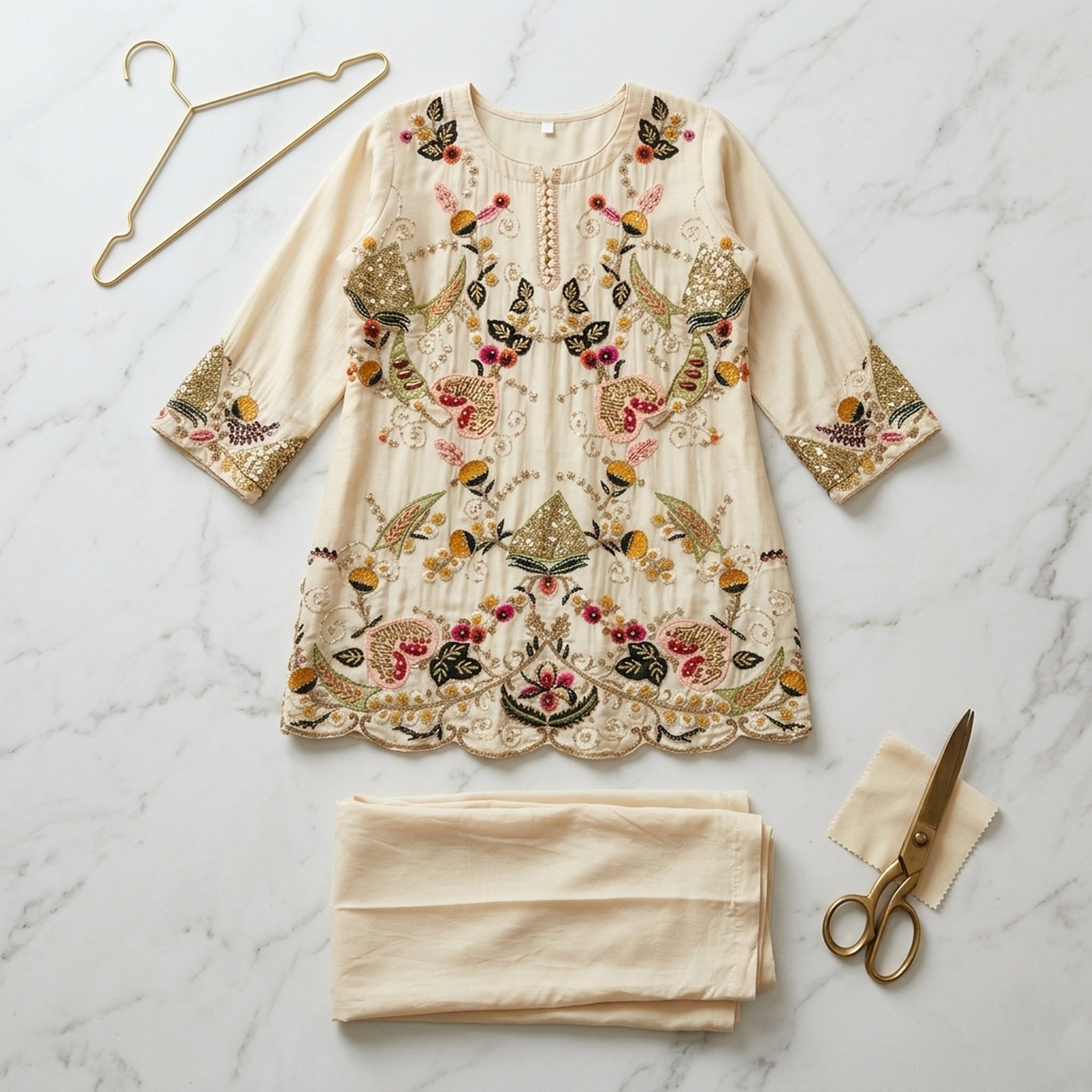 Noopur Clothing Women's Embroidered Tunic Set (n559405) 4