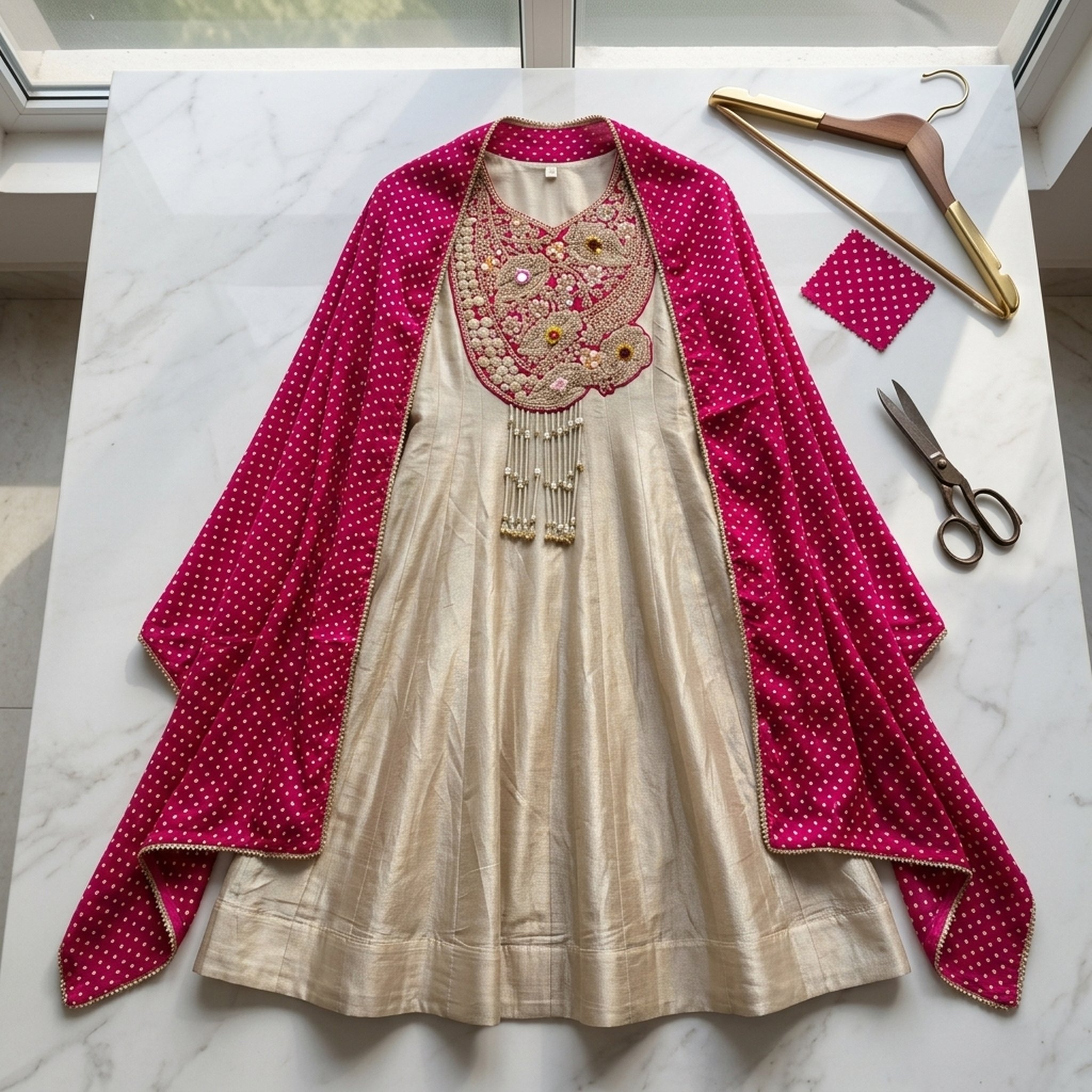 Noopur Clothing Embroidered Anarkali Suit with Dupatta 4