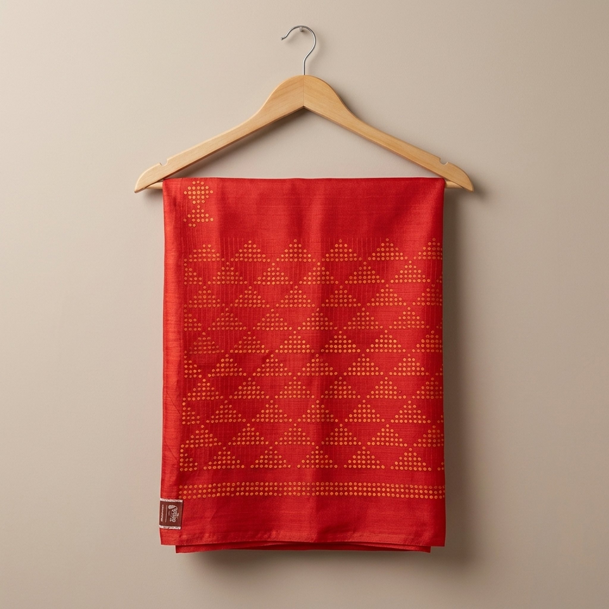 Noopur Clothing Red Printed Silk Blend Saree 3