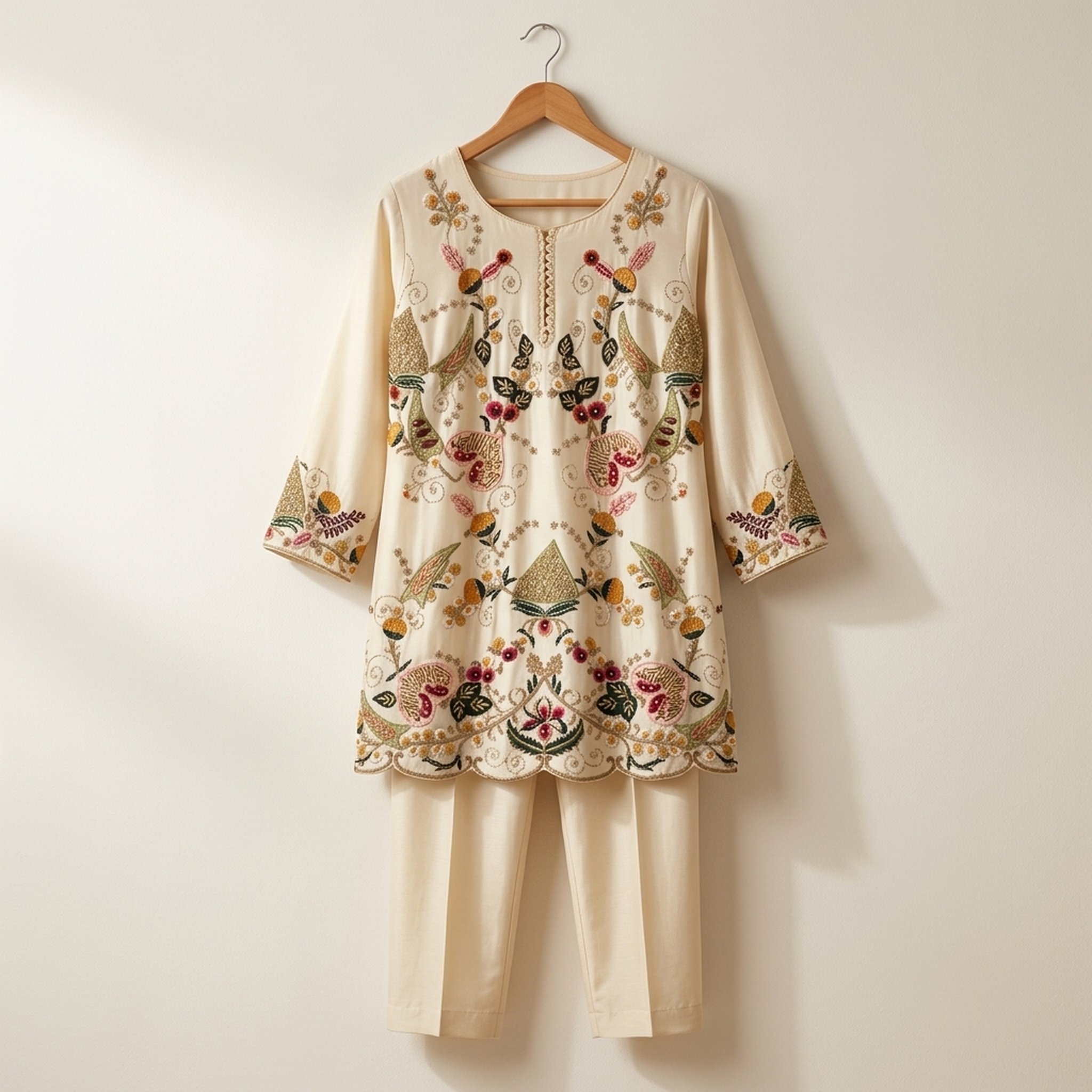 Noopur Clothing Women's Embroidered Tunic Set (n559405) 3