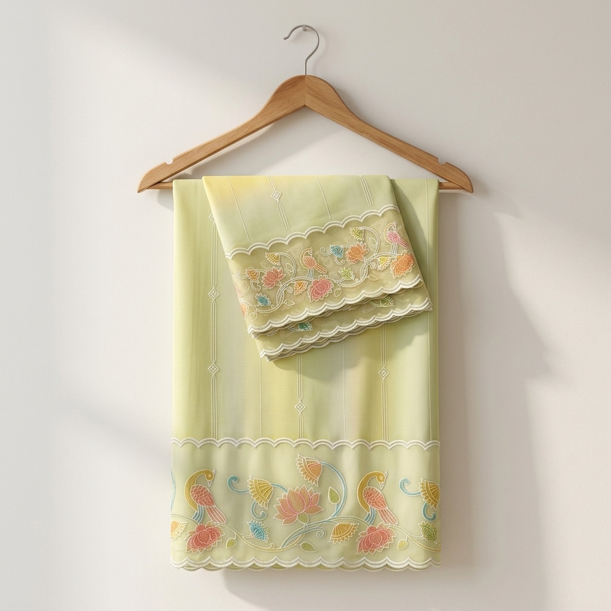 Noopur Clothing Light Green Embroidered Salwar Suit 3