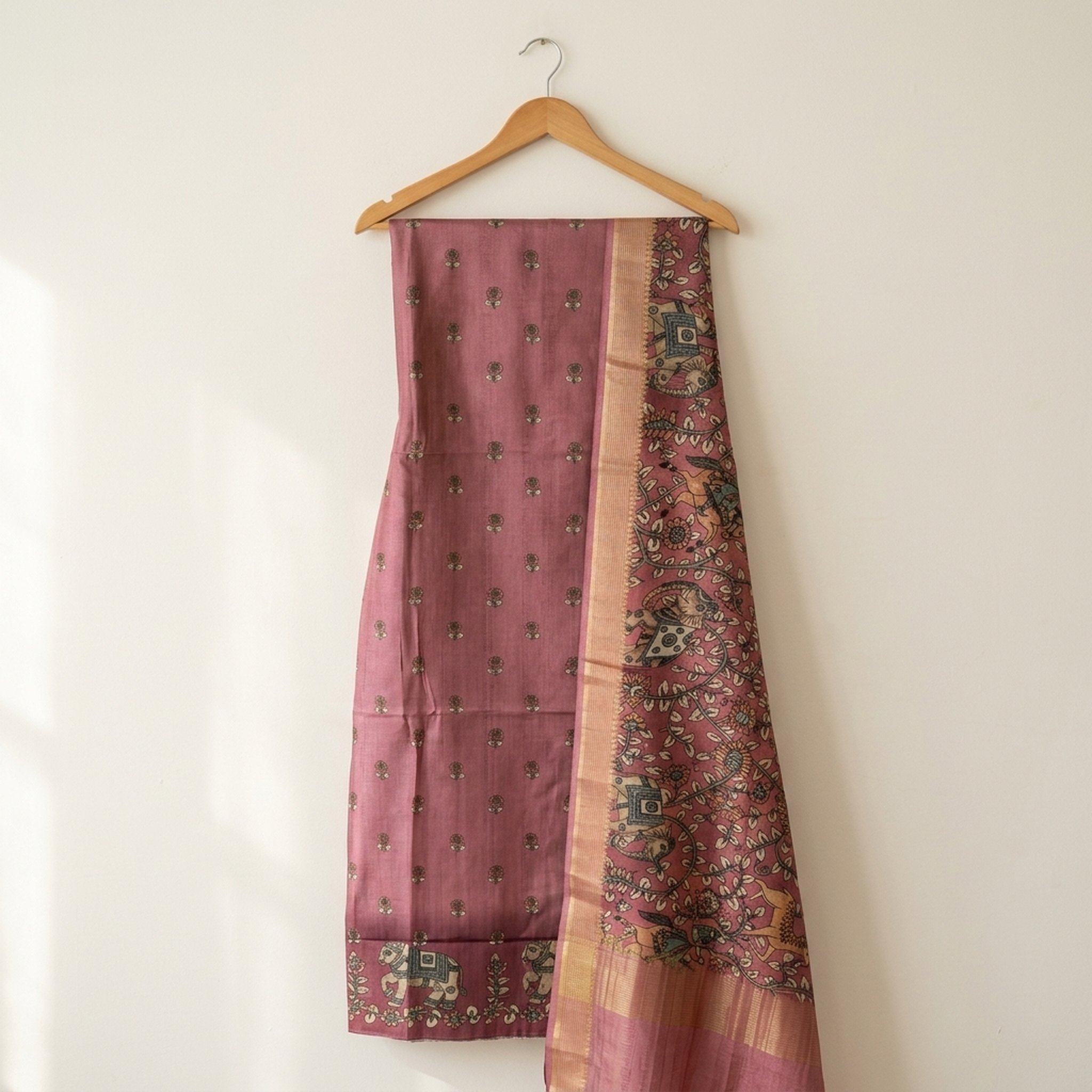 Noopur Clothing Mauve Traditional Unstitched Suit Set 3