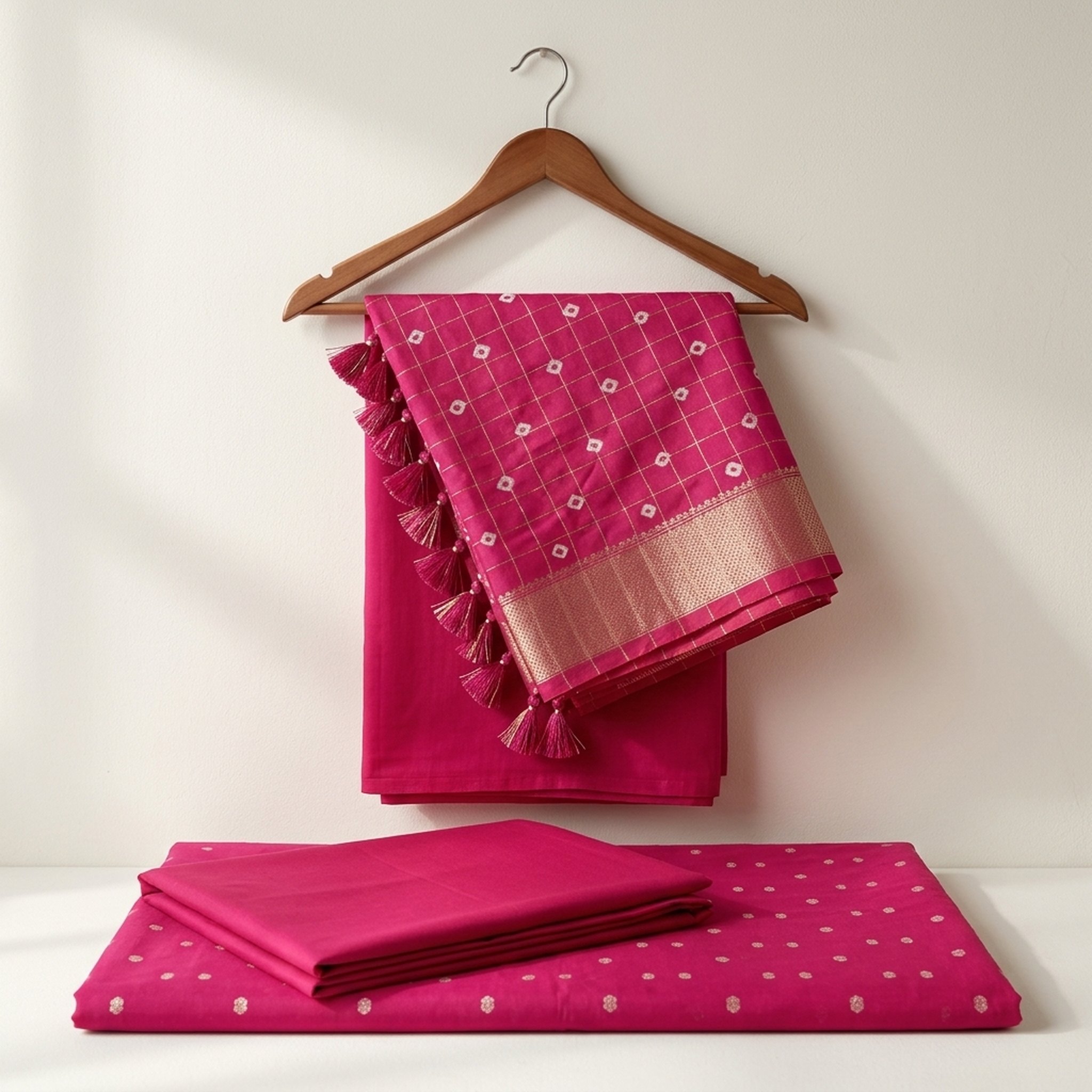 Noopur Clothing Pink Woven Salwar Suit Set 3