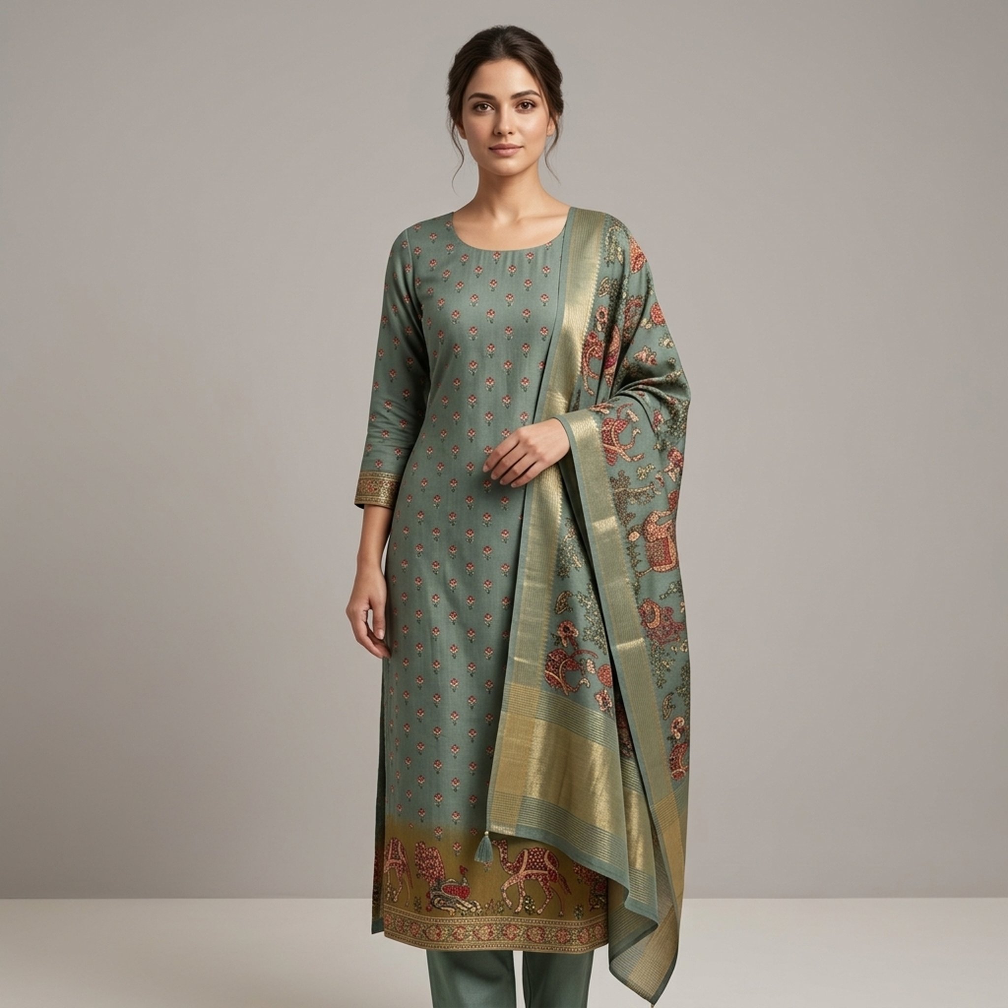 Noopur Clothing Women's Printed Salwar Suit Set