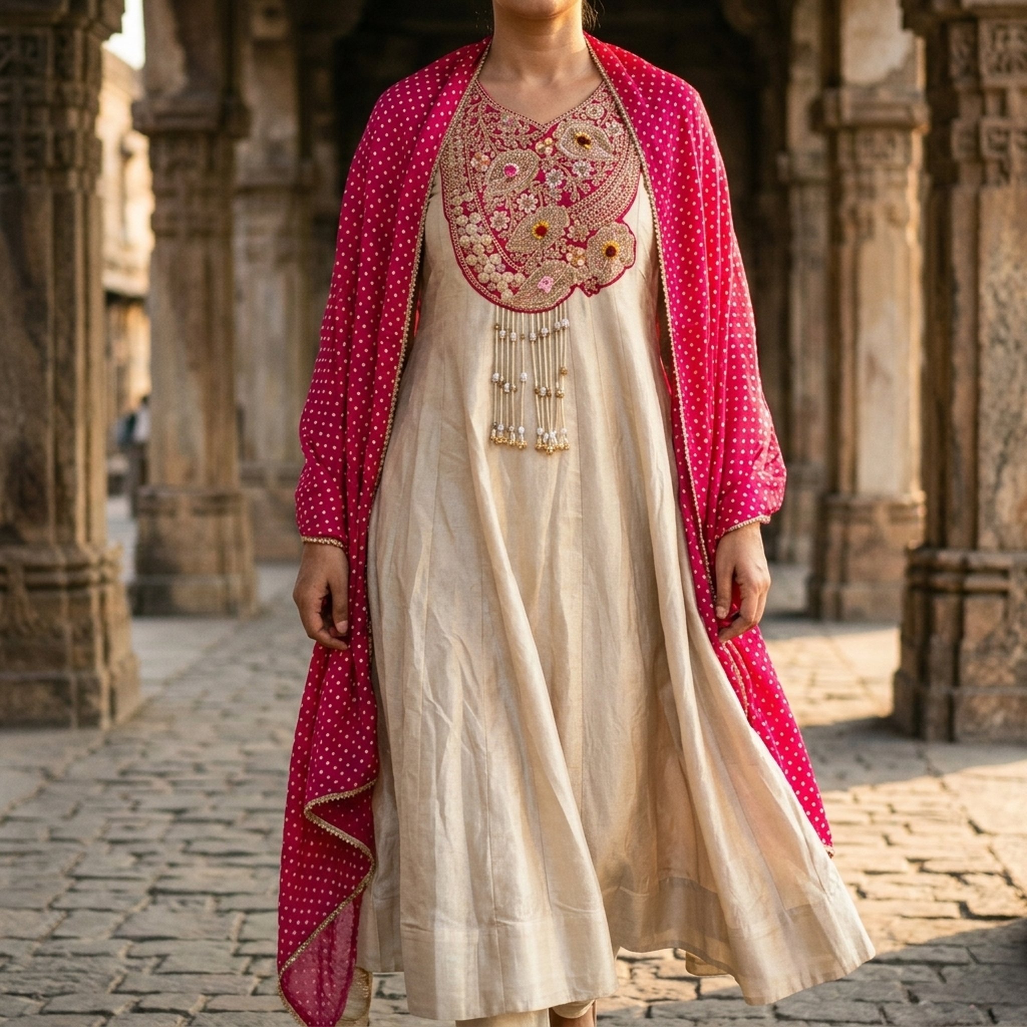 Noopur Clothing Embroidered Anarkali Suit with Dupatta 5