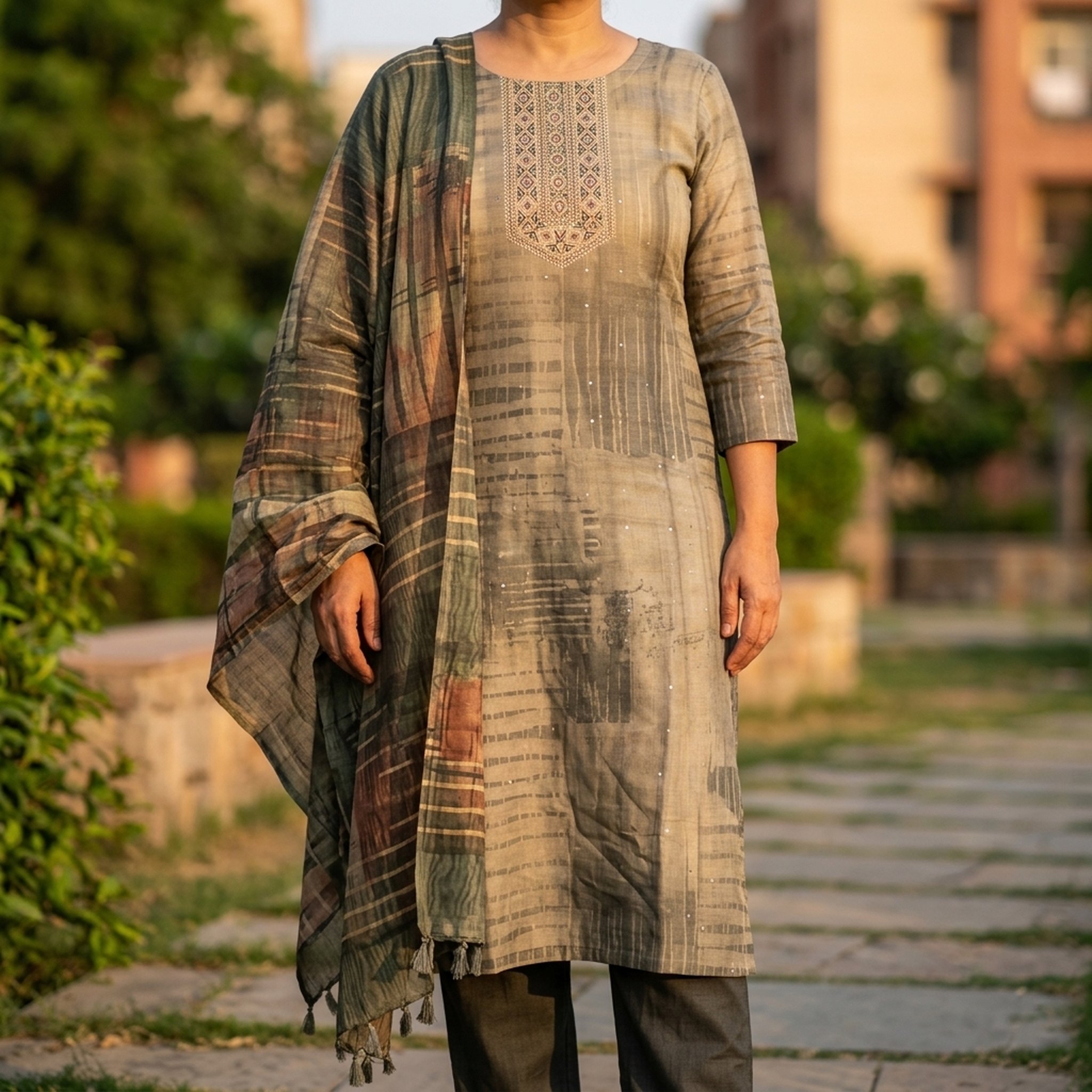 Noopur Clothing Women's Printed Salwar Suit Set CFA-513 5