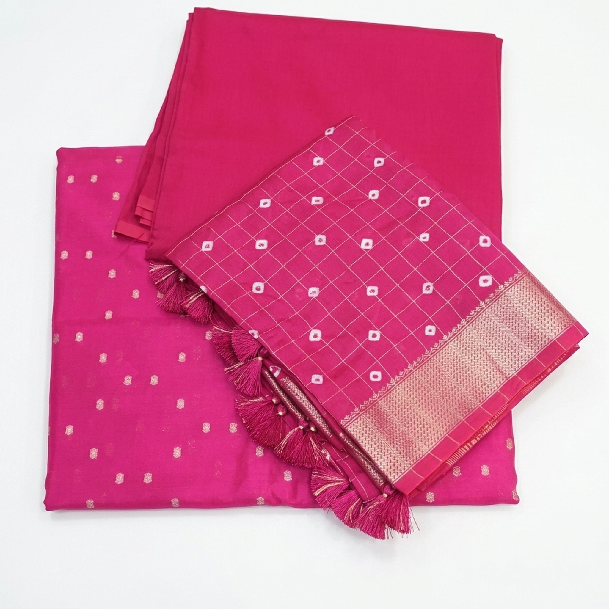 Noopur Clothing Pink Woven Salwar Suit Set 2