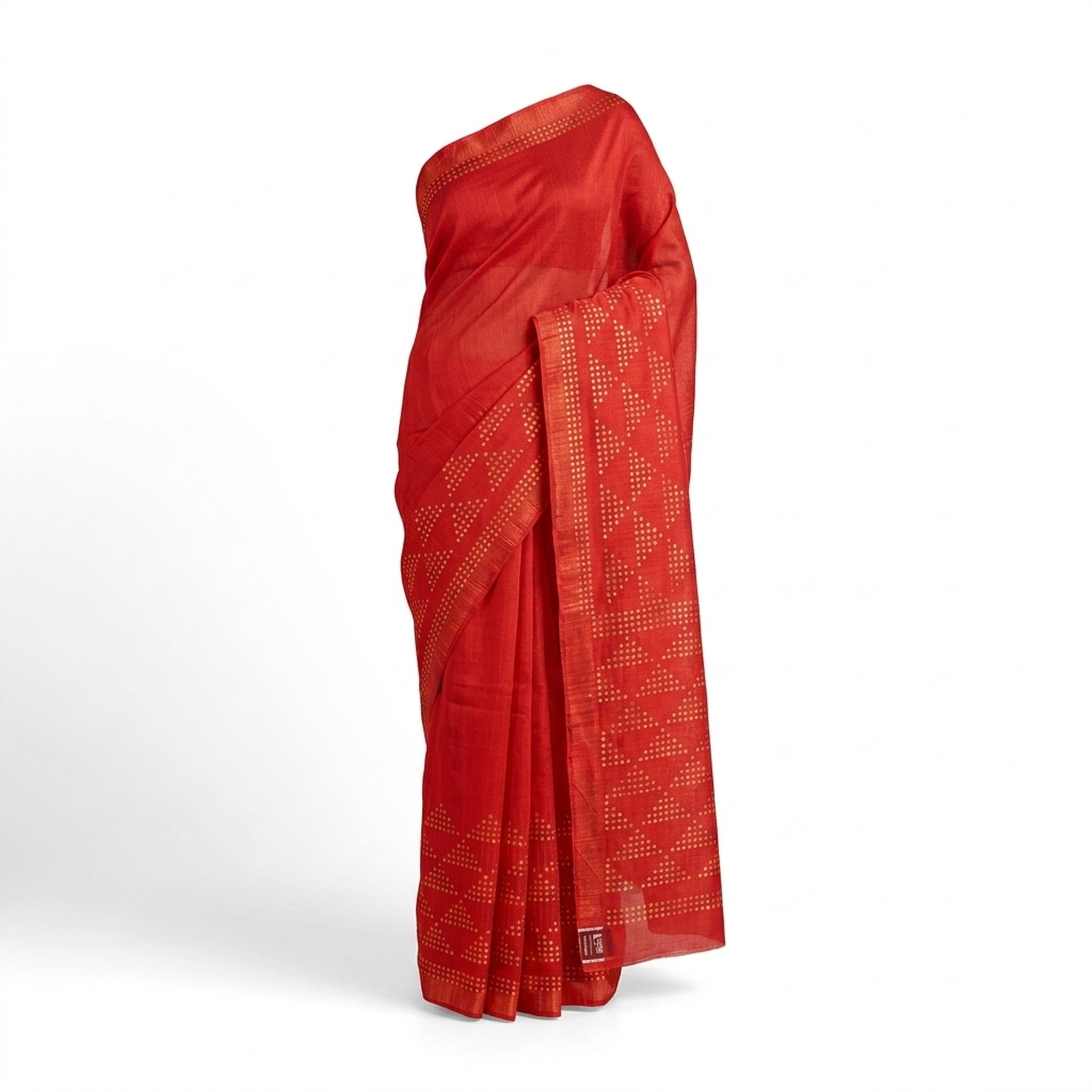 Noopur Clothing Red Printed Silk Blend Saree 2