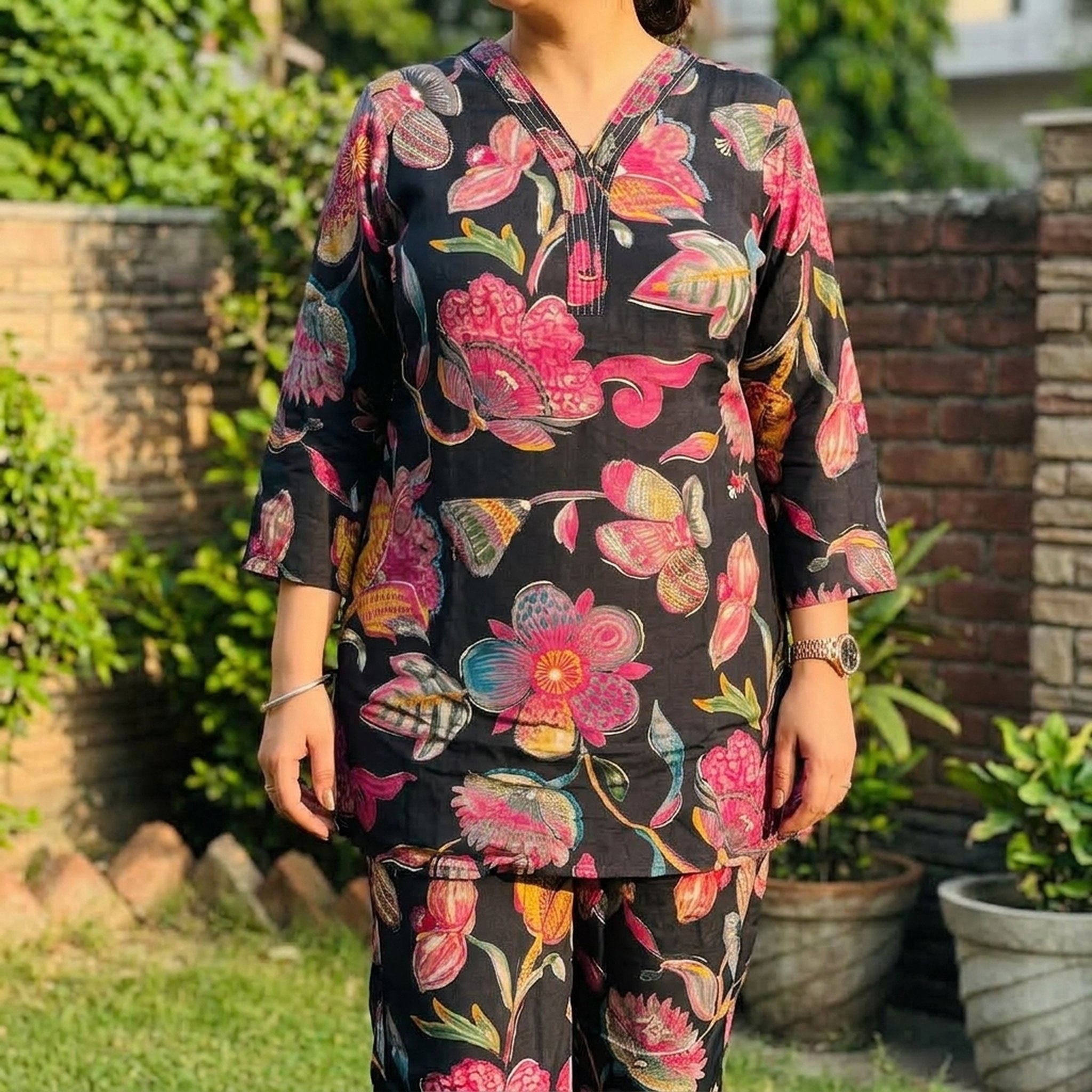 Simsum Creations Women's Floral Printed Tunic Set 5