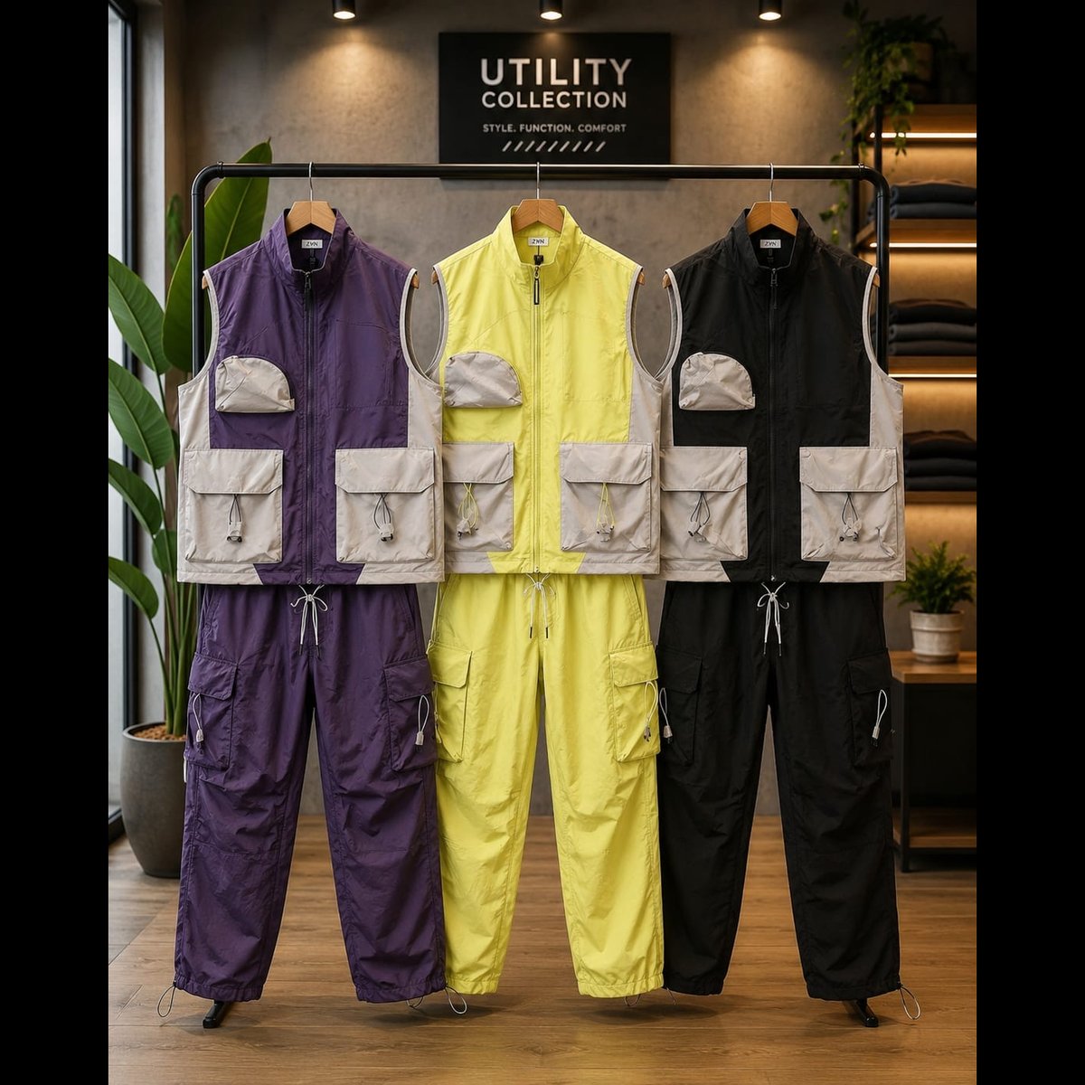 BLESSINGS Men's Utility Style Track Set