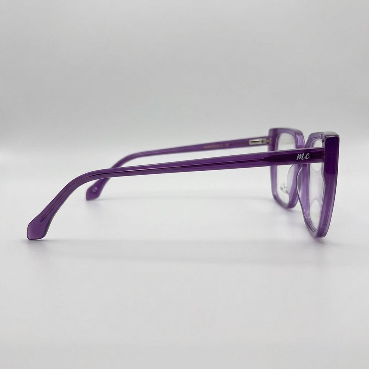 Purple Acetate Square Eyeglass Frames 2