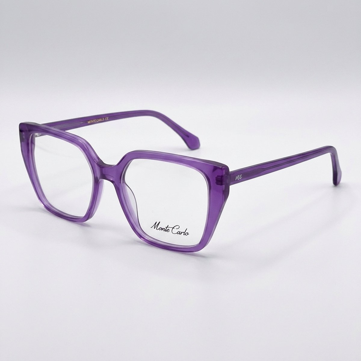 Purple Acetate Square Eyeglass Frames