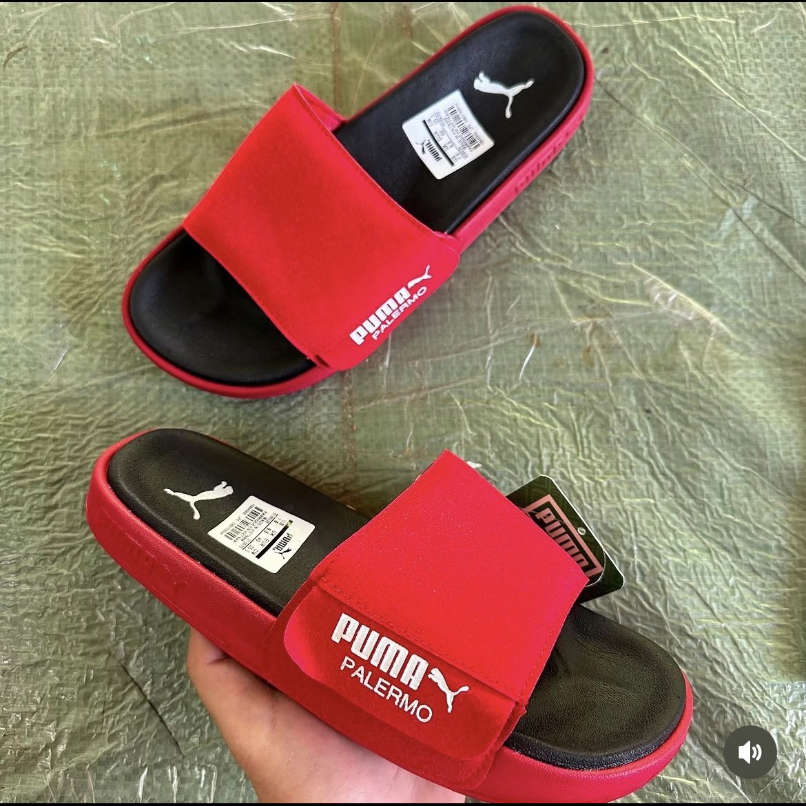 Mr Bross Men's Red Padded Strap Slides
