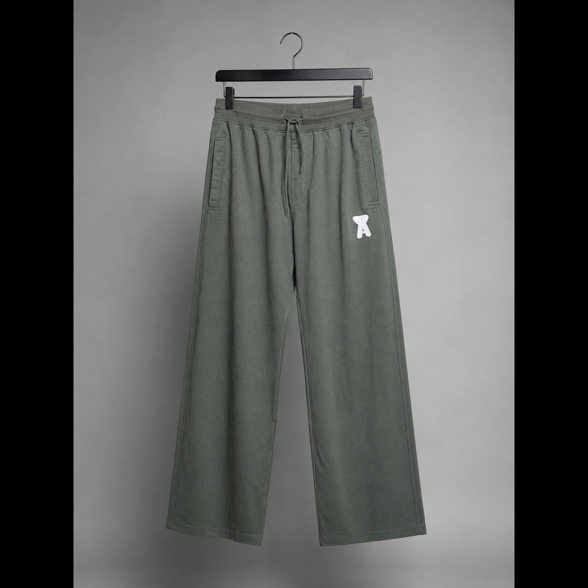 Men's Grey Relaxed Fit Track Pants