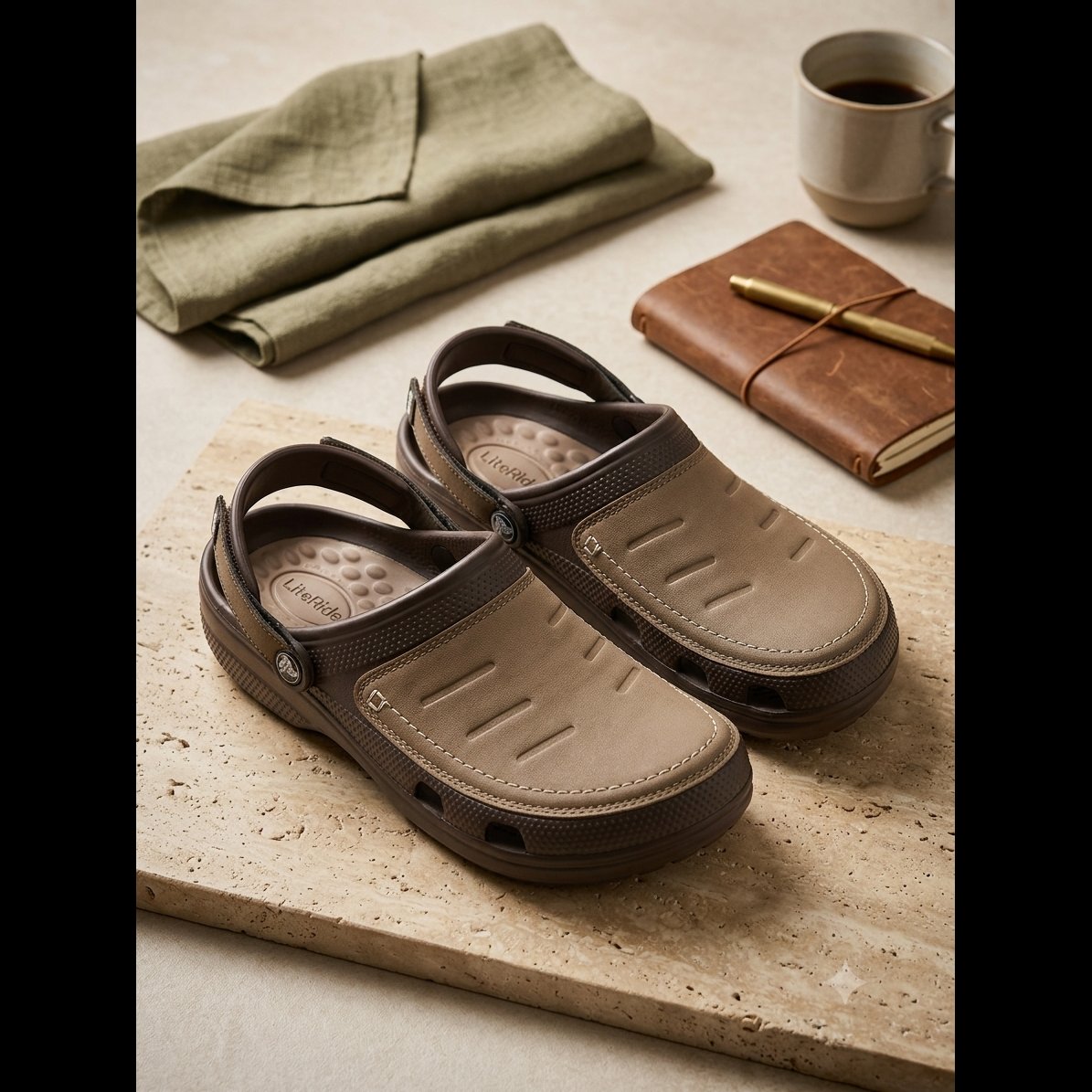 Men's Two-Tone Comfort Clogs 2