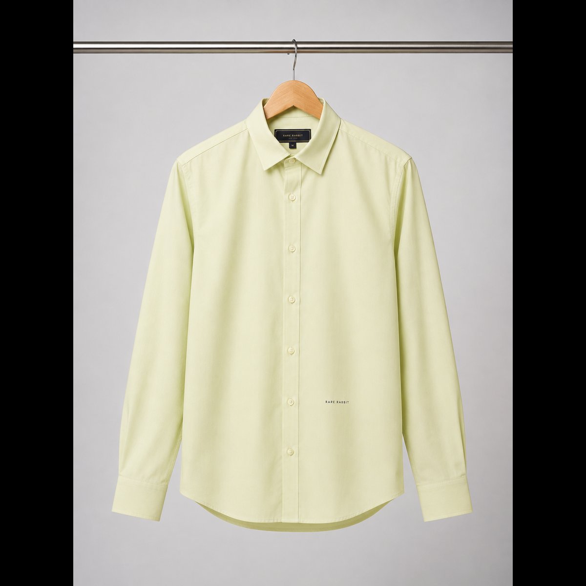 Men's Solid Light Green Shirt
