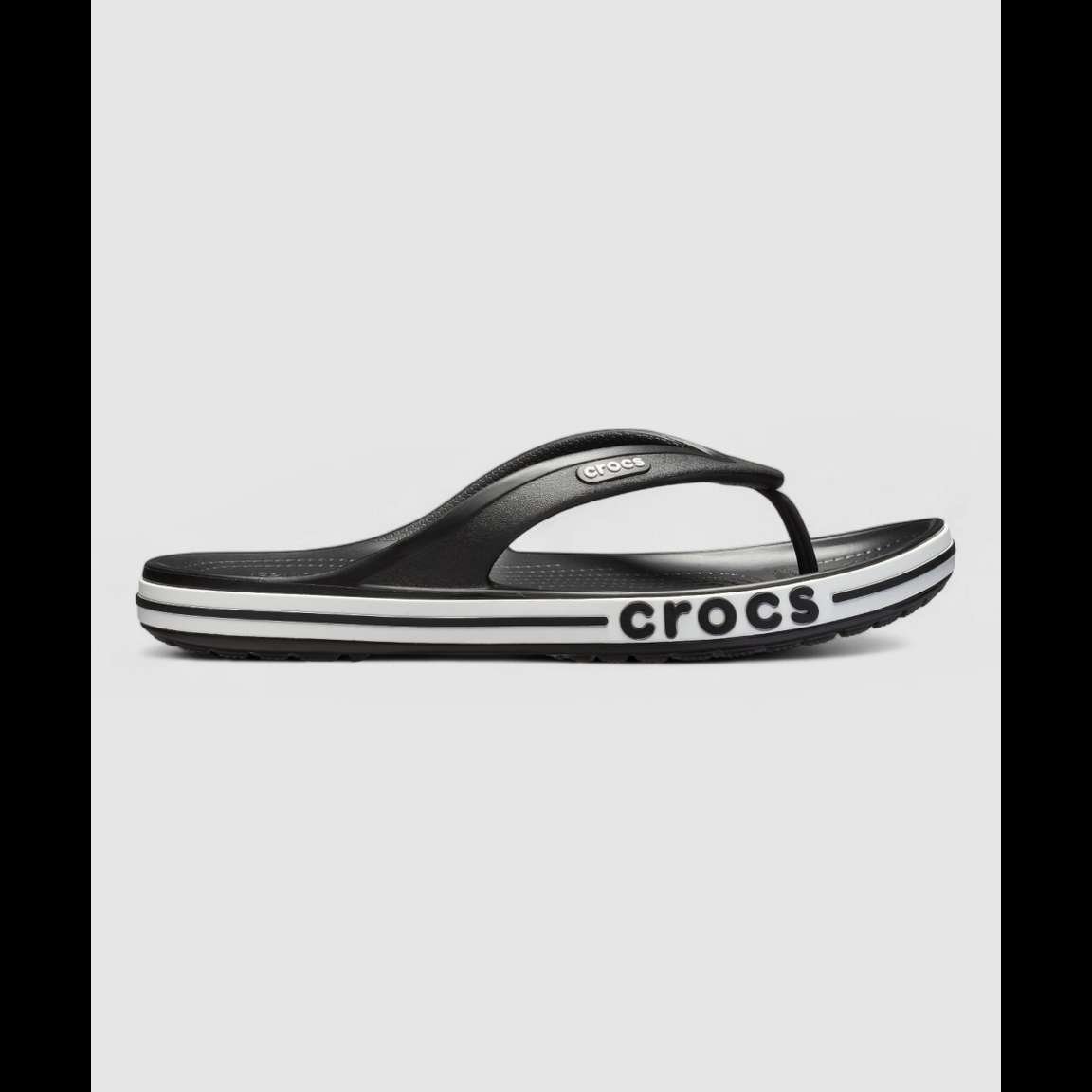Black Comfort Thong Style Sandals 2