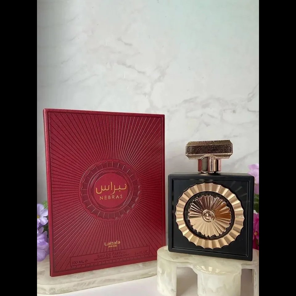 Elegant Black and Gold Perfume