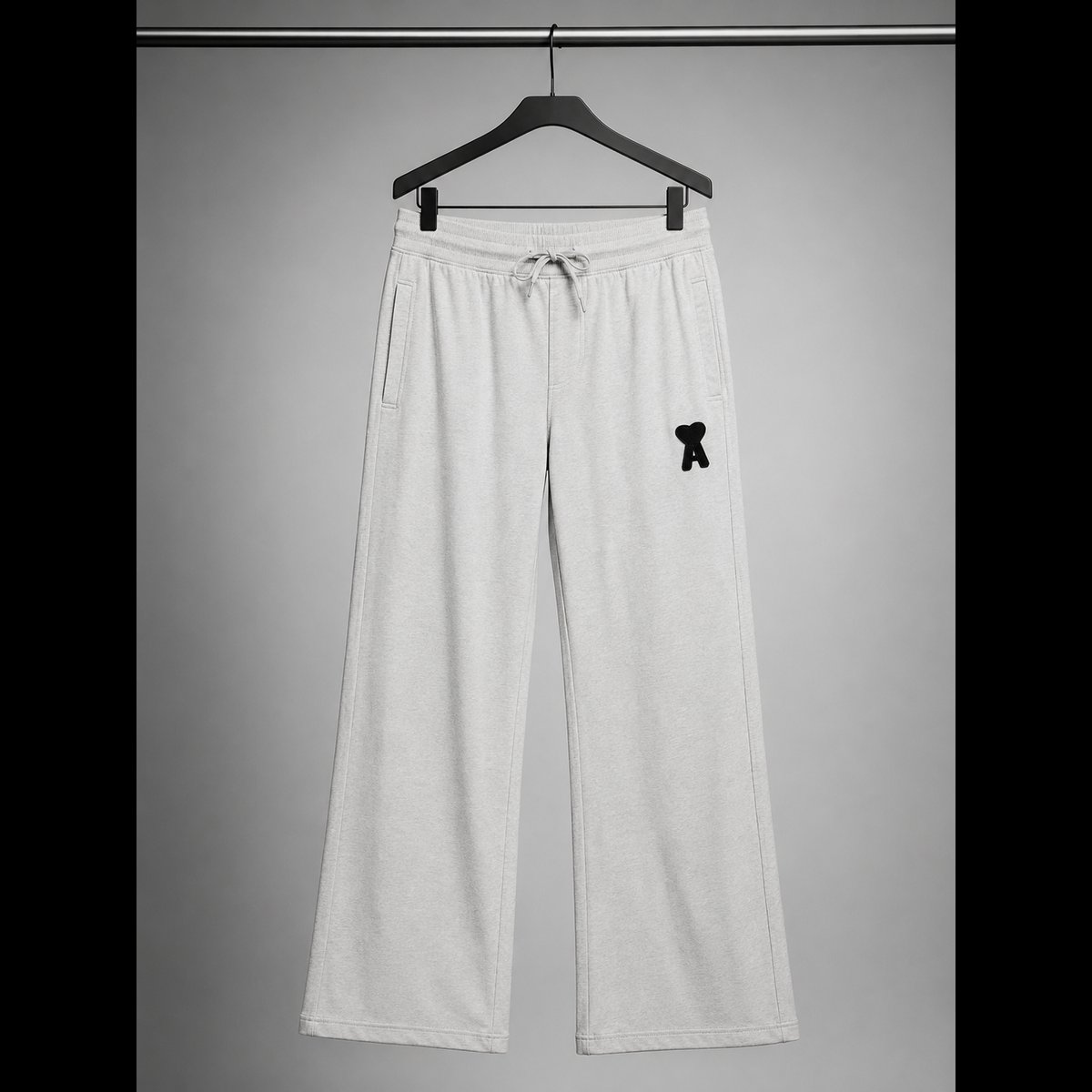 Men's Heather Grey Relaxed Track Pants