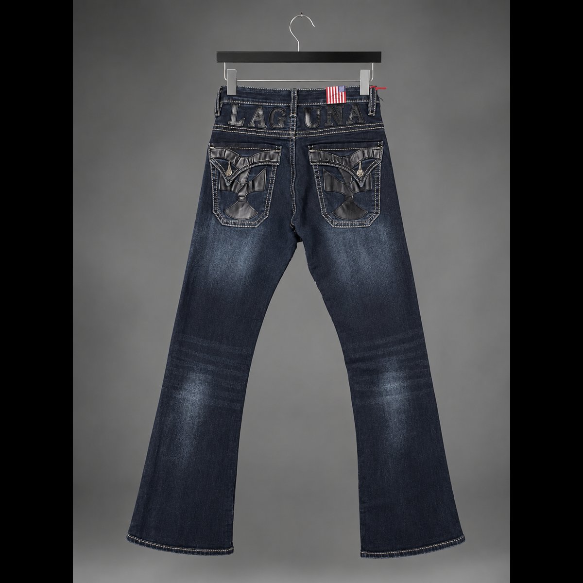 Men's Dark Wash Denim Jeans 2