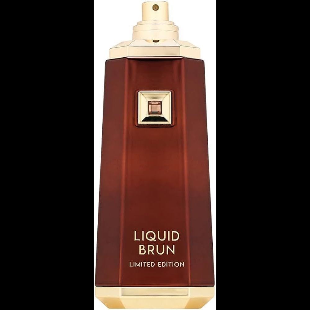 Elegant Brown & Gold Perfume Spray 2