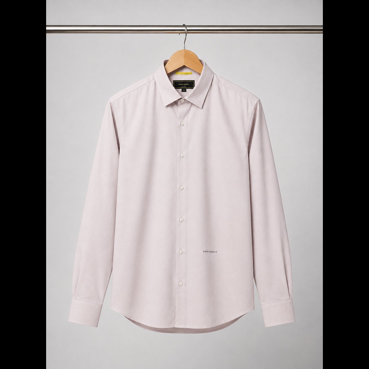 Men's Light Pink Full-Sleeve Shirt