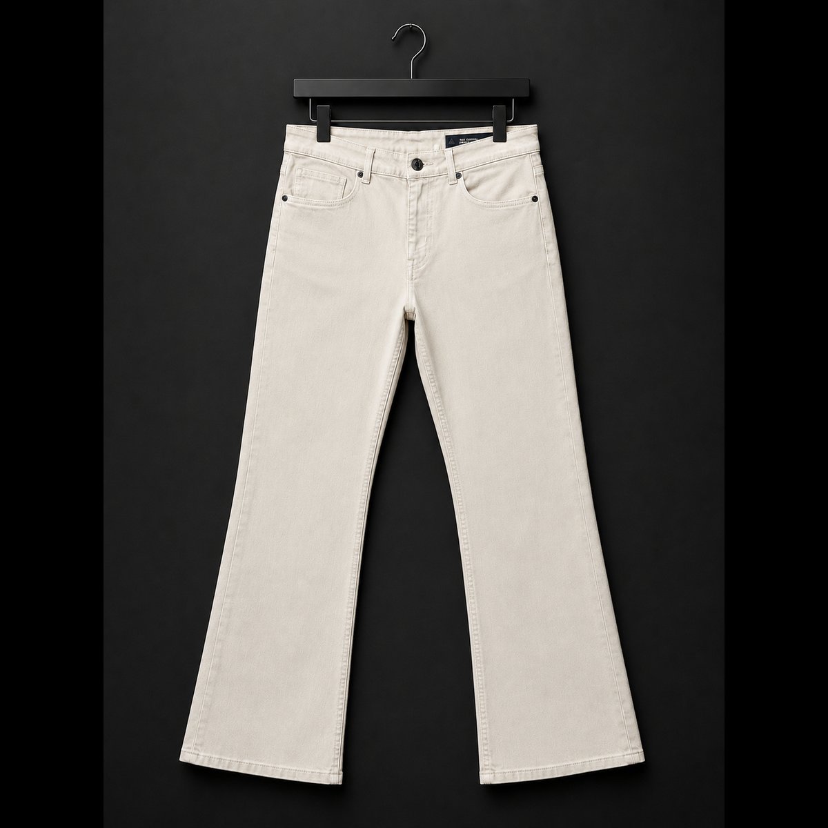 Light Beige Bootcut Denim Jeans