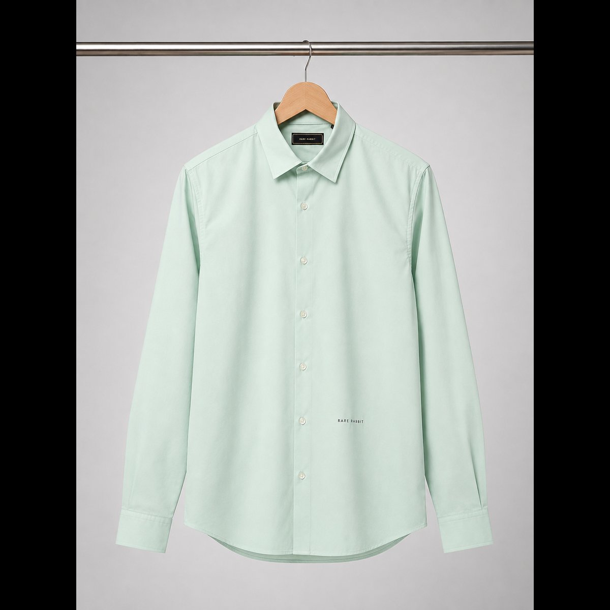 Men's Mint Green Full Sleeve Shirt